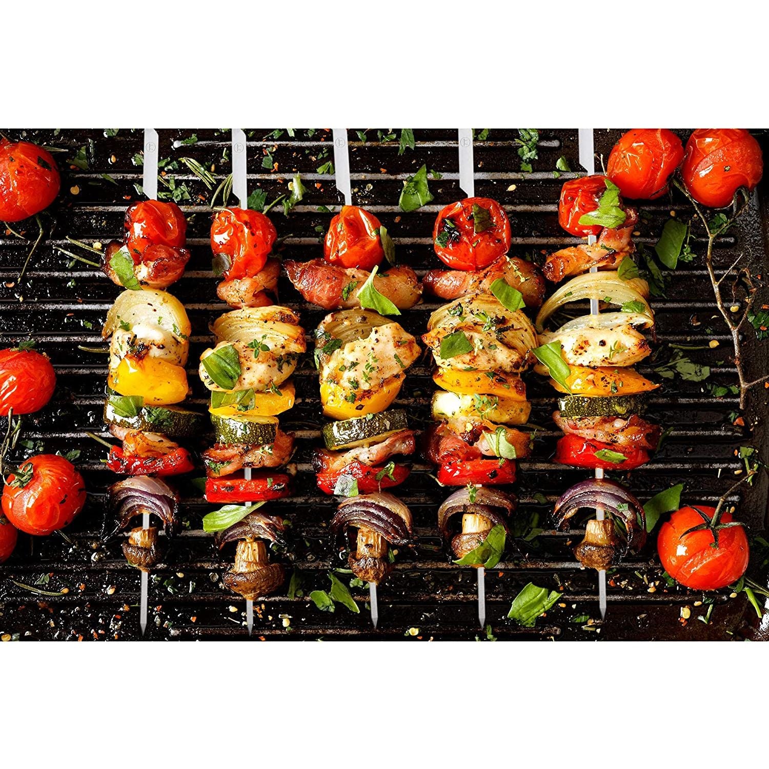 Brochettes en inox avec sac de rangement (Ensemble de 12) - Outset - Pic et brochette - - La Guilde Culinaire