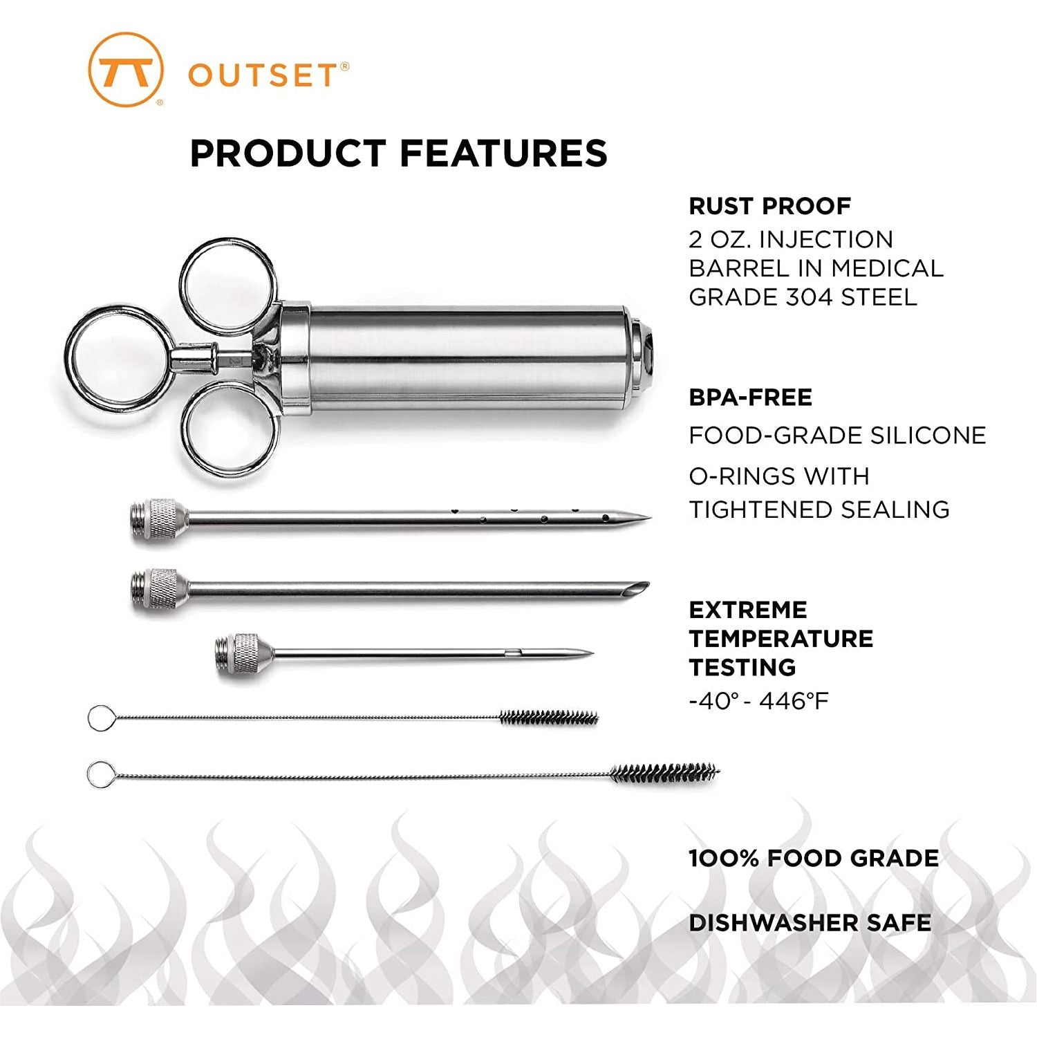 Set d'injecteur 6 pcs - Fox Run - Accessoire - - La Guilde Culinaire