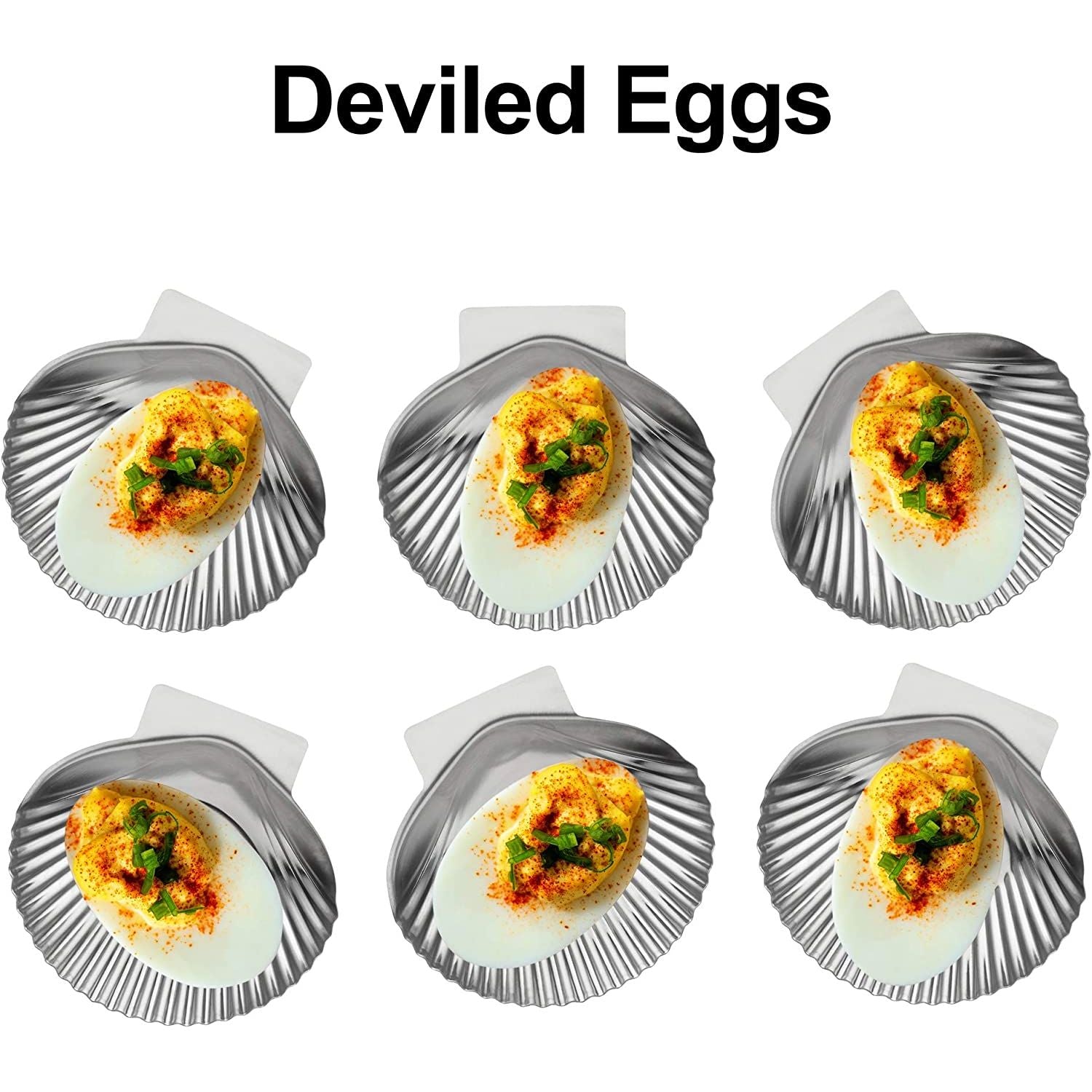 Coquillages en inox ( ensemble de 12) - Outset - Coquille d'huître - - La Guilde Culinaire