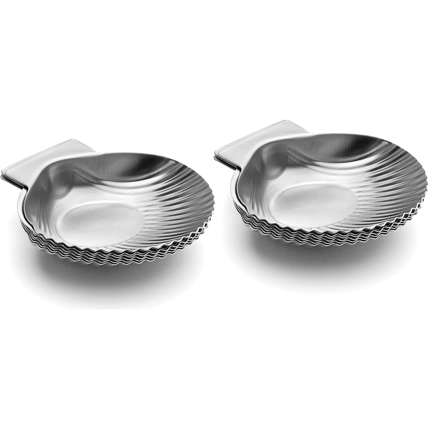 Coquillages en inox ( ensemble de 12) - Outset - Coquille d'huître - - La Guilde Culinaire