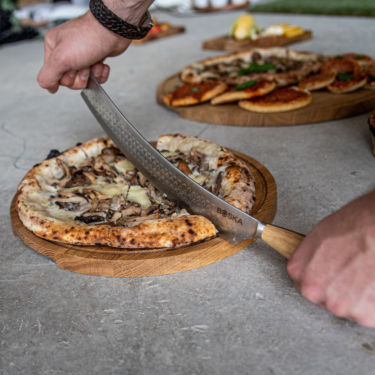 BOSKA Oslo+ Couteau à Pizza et Fromage No.4 - Boska - Accessoire de découpe de pizza - - La Guilde Culinaire