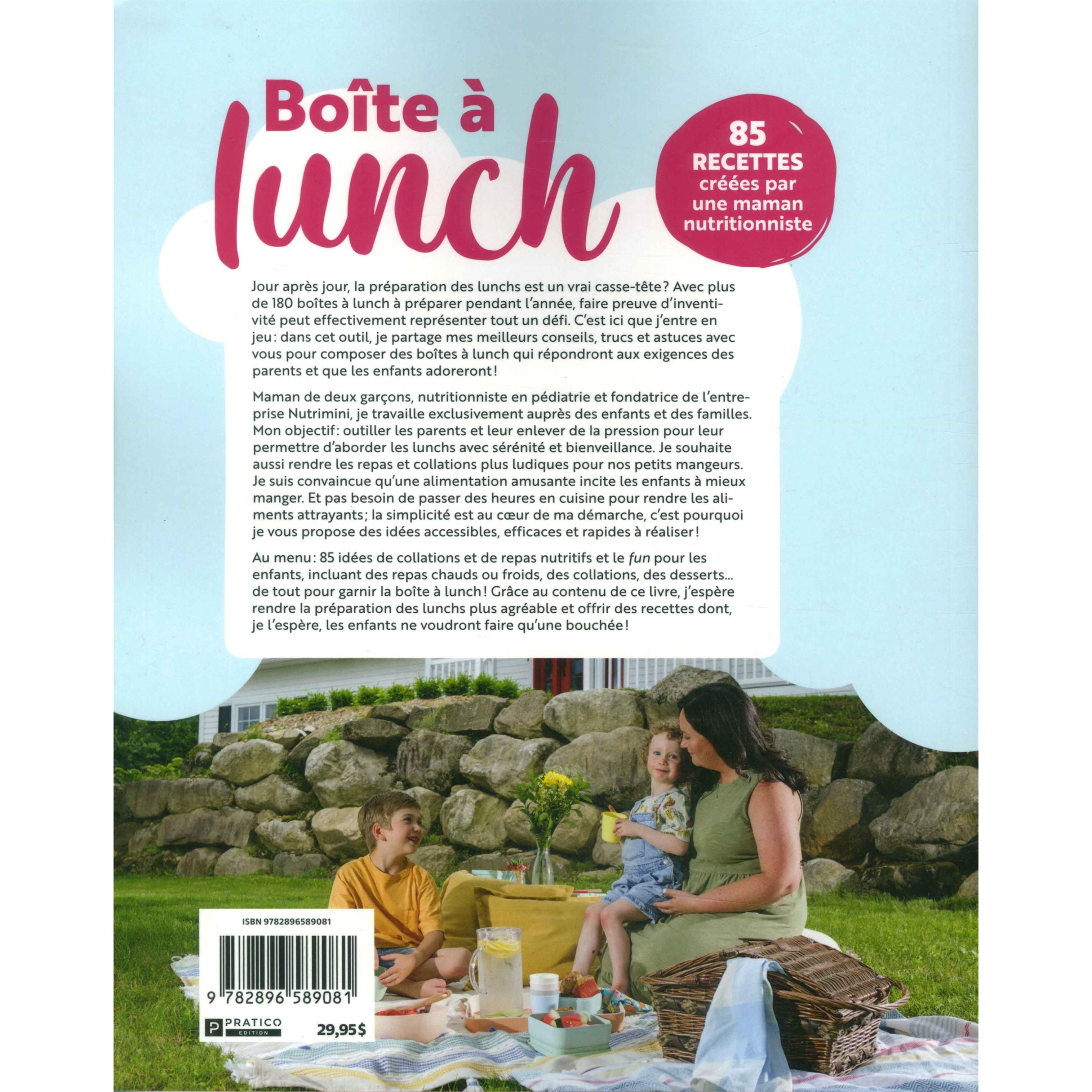 Boîte à lunch - Tome 1 - Pratico Ed. - Livre de cuisine - - La Guilde Culinaire