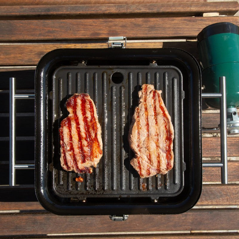 Barbecue à gaz portable Everdure Cube Proflame 360 avec hotte de cuisson – Noir mat - Everdure - BBQ - - La Guilde Culinaire