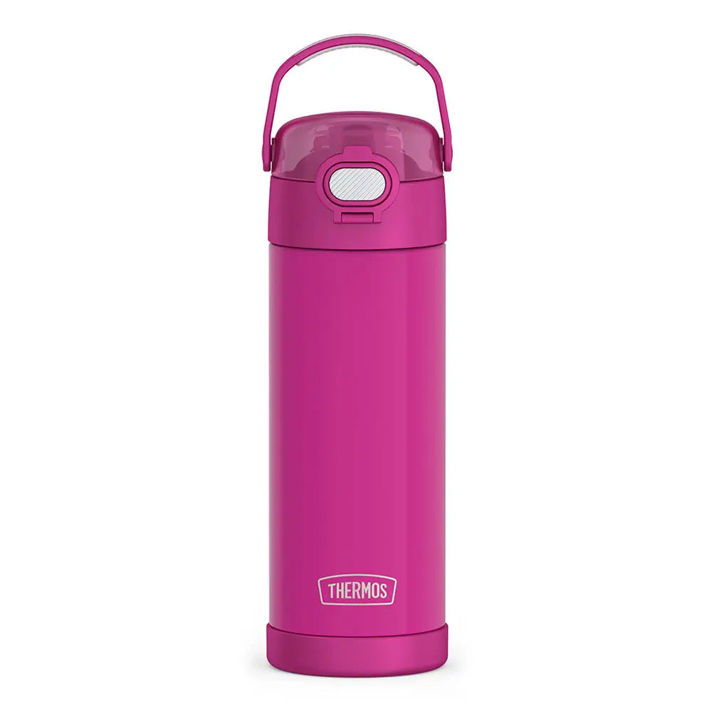 Bouteille d'eau FUNtainer avec couvercle verrouillable 470 ml (16oz) Rose foncé - Thermos - Bouteille d'eau - F42100PK6 - La Guilde Culinaire