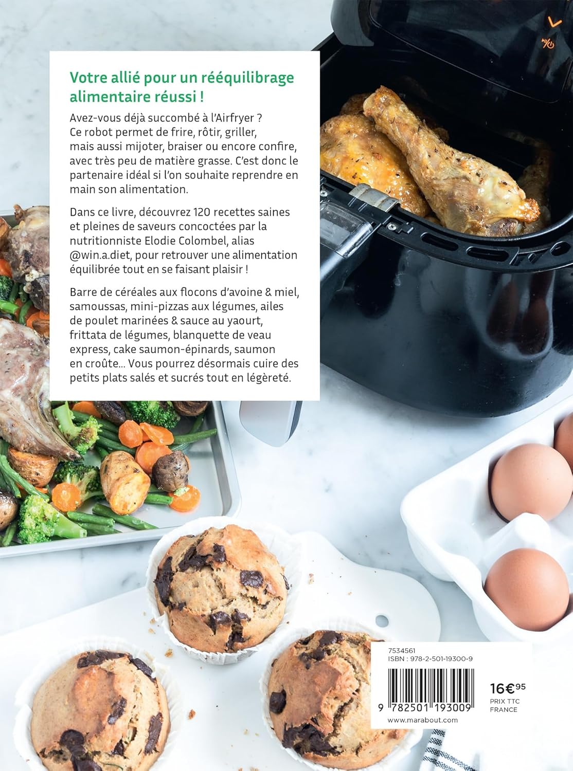 AIRFRYER - Spécial rééquilibrage alimentaire - Marabout - Livre de cuisine - - La Guilde Culinaire
