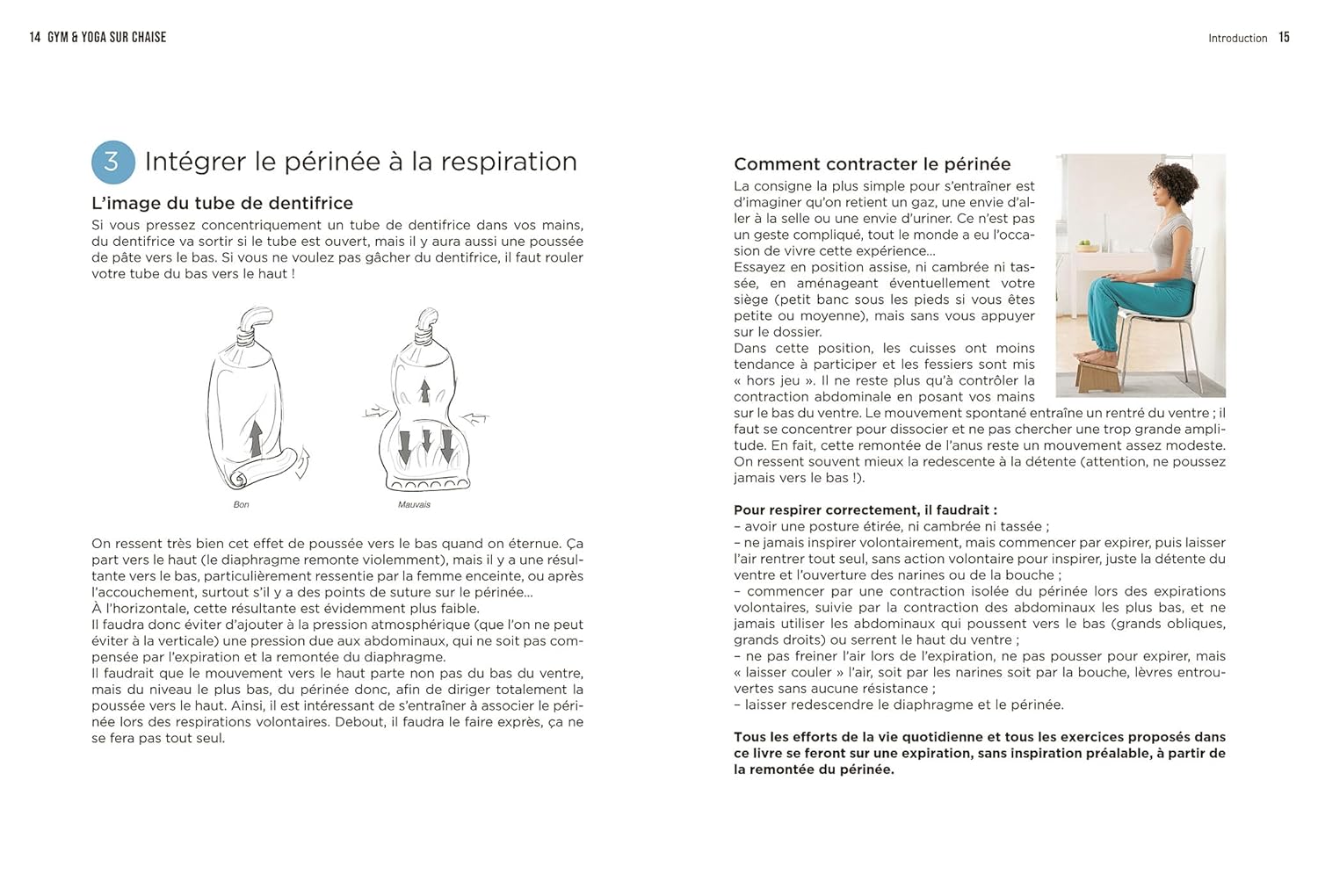 Gym et yoga sur chaise