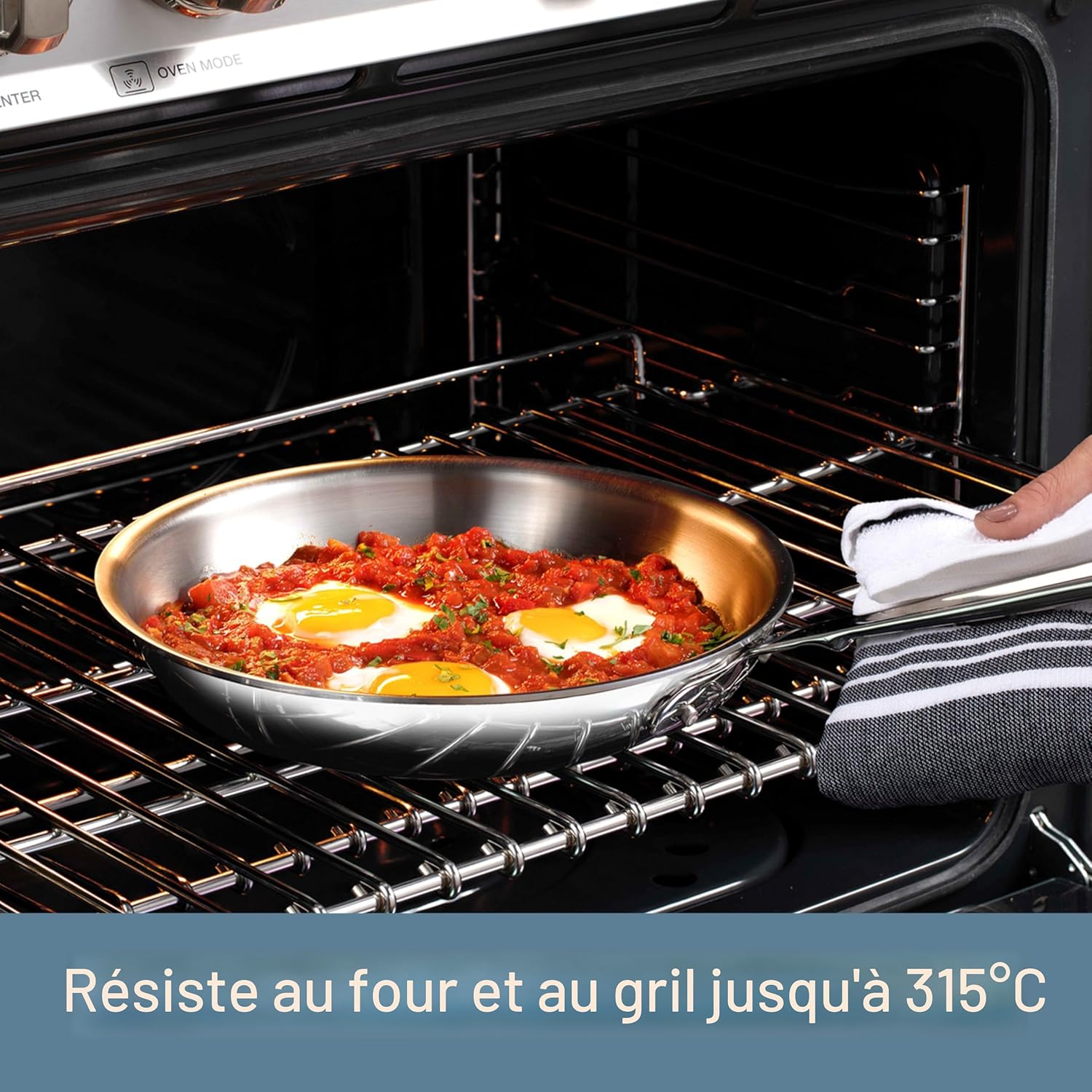 Poêle à frire en acier inoxydable D3 avec couvercle - All-Clad - Poêle à frire - - La Guilde Culinaire