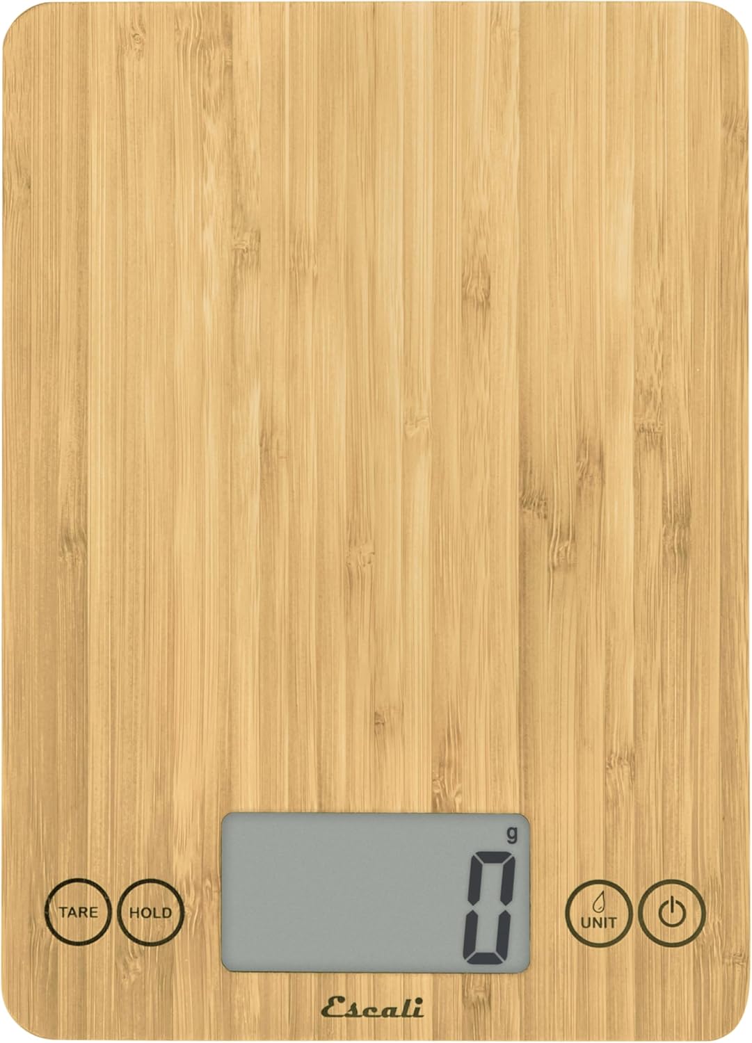 Balance de cuisine numérique en verre, Arti Bamboo - Escali - Balance - ECO157 - La Guilde Culinaire