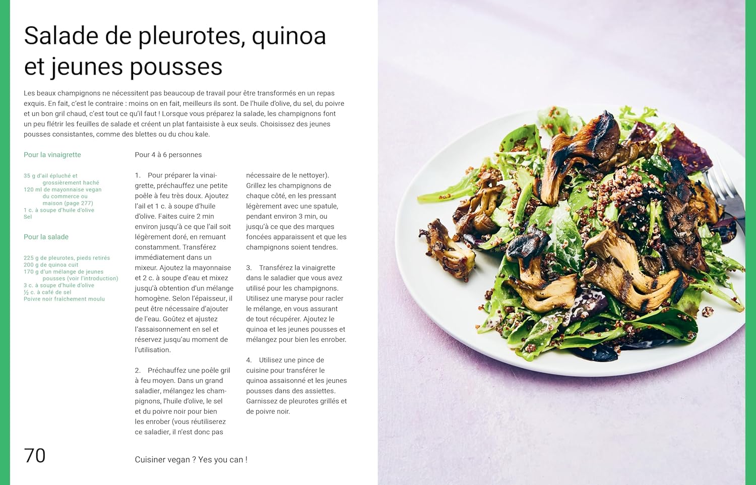 Cuisiner vegan ? Yes you can - La Plage Ed. - Livre de cuisine - - La Guilde Culinaire