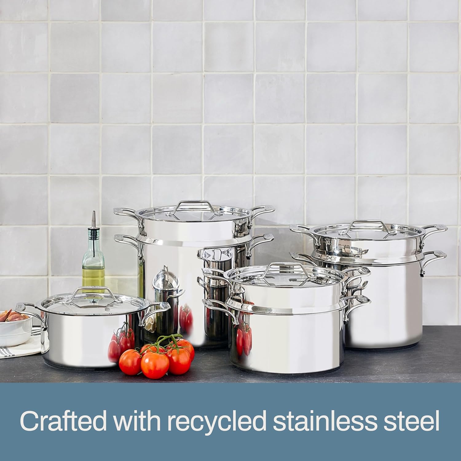 All-Clad 12L Multipot avec insert & couvercle - All-Clad - Batterie de cuisine - - La Guilde Culinaire