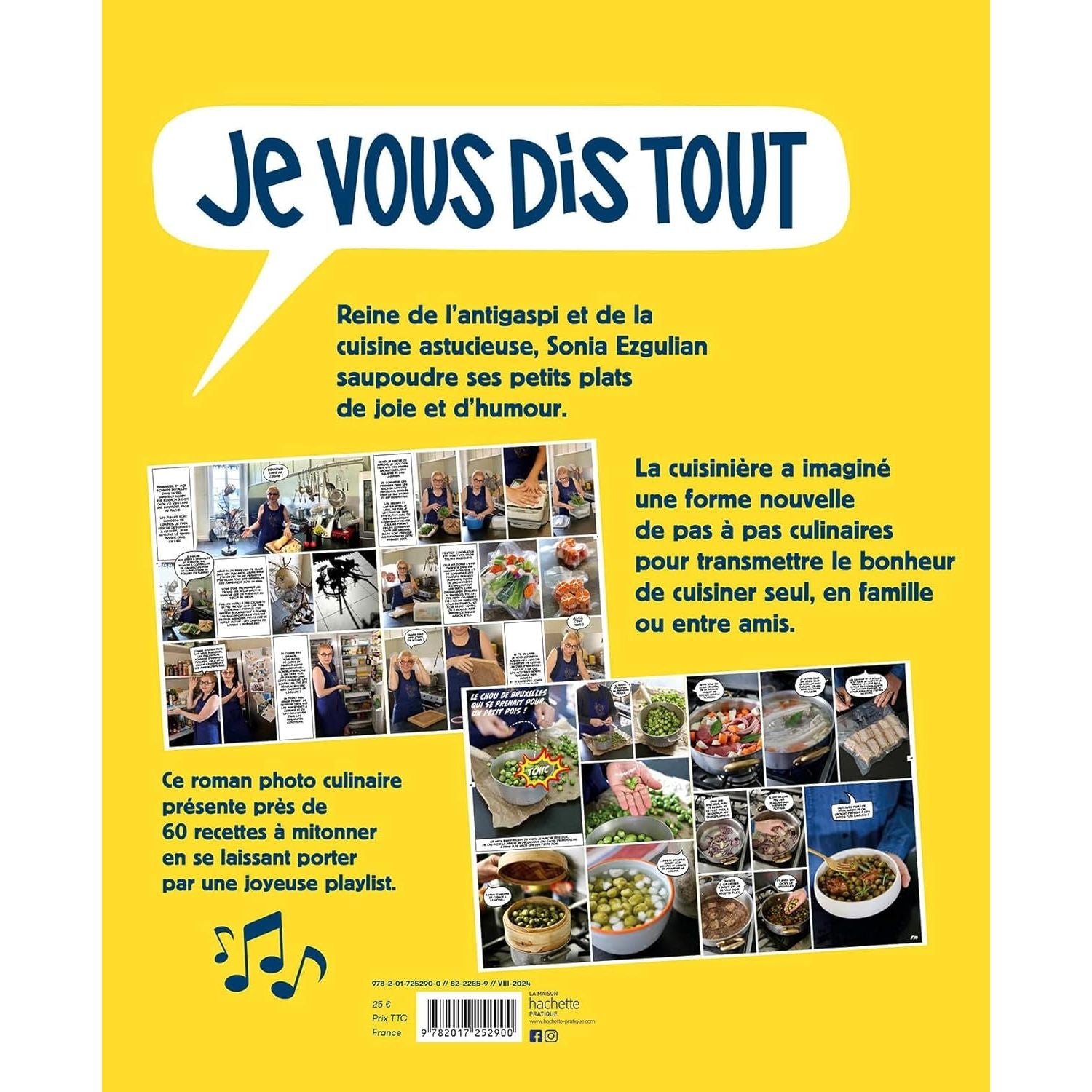 Je vous dis tout : Le roman photo culinaire qui vous apprend à cuisiner ! - Hachette Ed. - Livre de cuisine - - La Guilde Culinaire