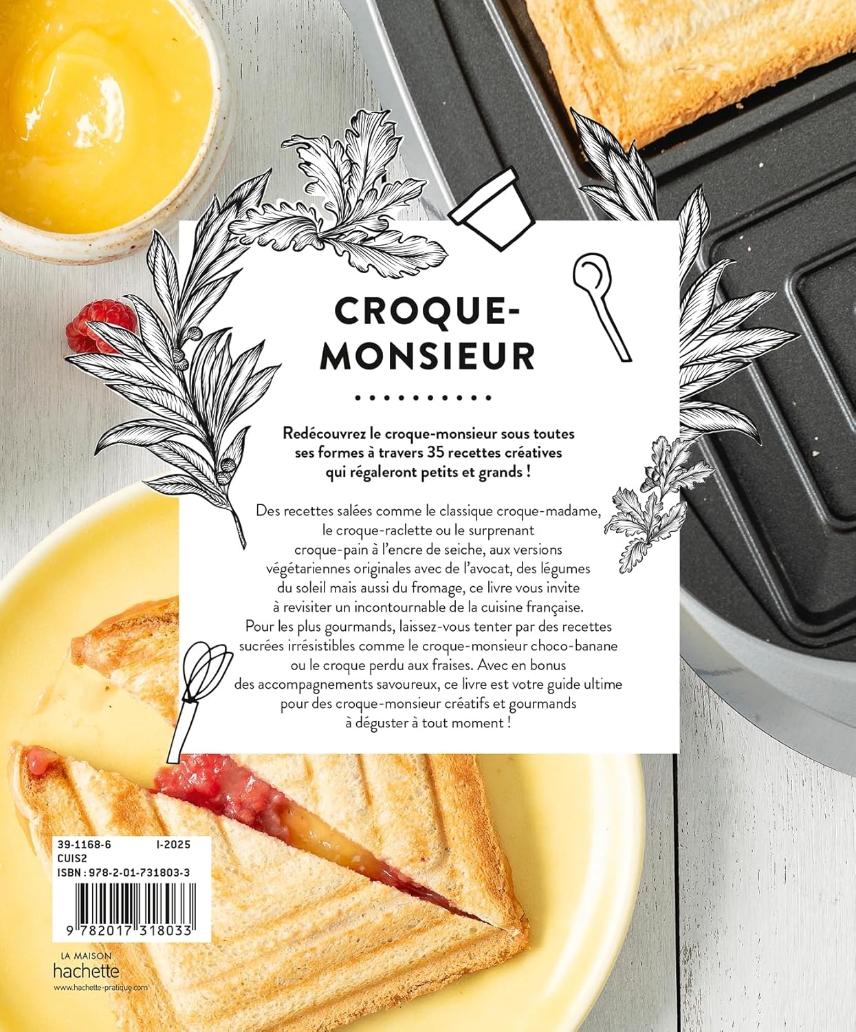 Croque-monsieur - Hachette Ed. - Livre de cuisine - - La Guilde Culinaire