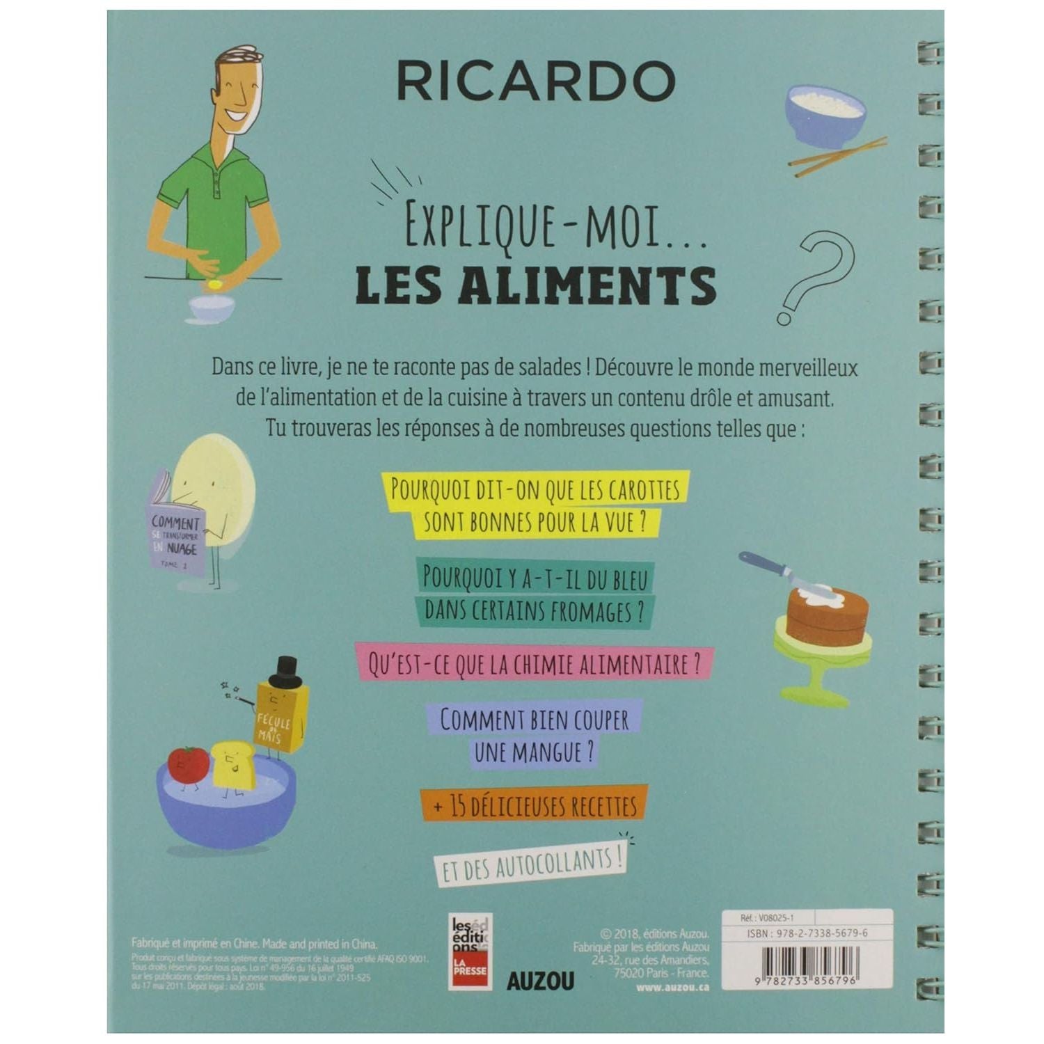 Explique-moi les aliments - 1 coin légèrement abîmé - La Presse Ed. - Livre de cuisine - - La Guilde Culinaire