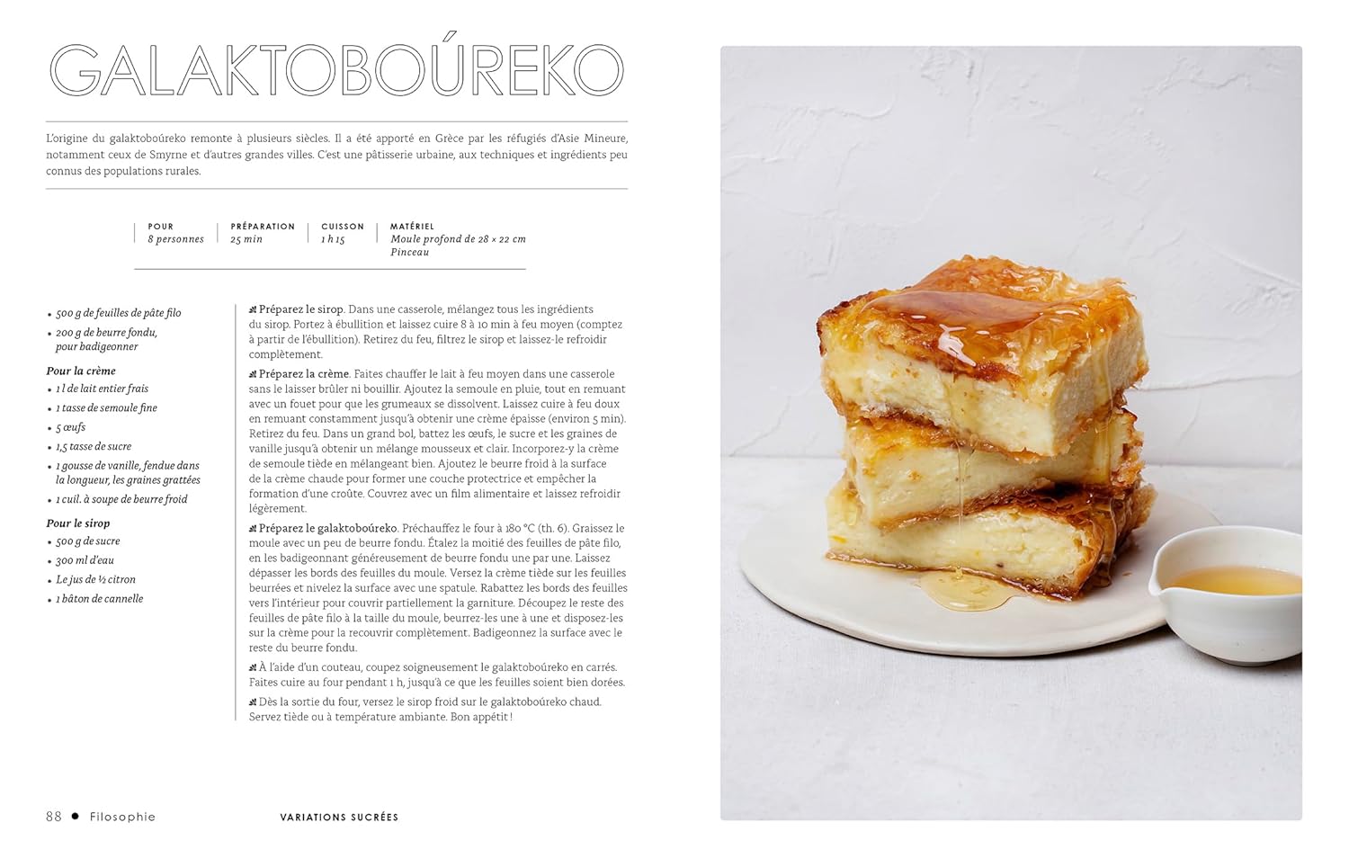 FILOsophie : 50 variations sucrées et salées autour de la pâte filo - Hachette Ed. - Livre de cuisine - - La Guilde Culinaire