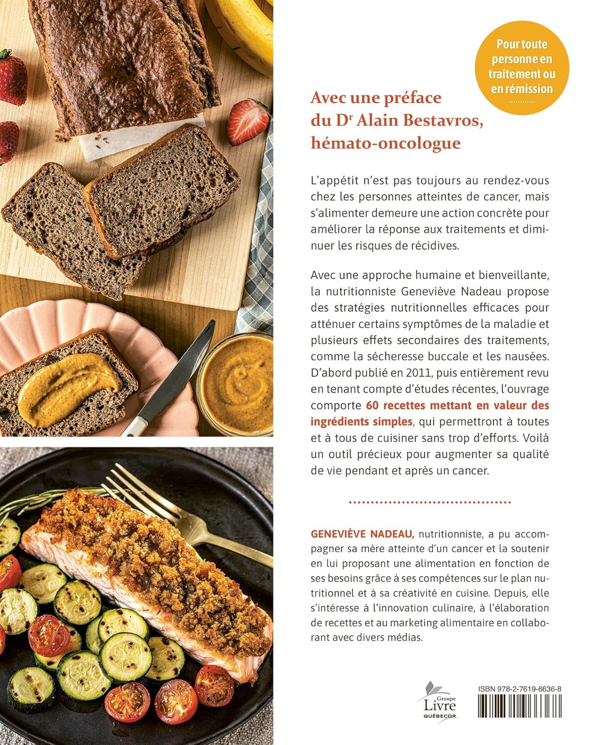 Cancer et nutrition: on mange quoi quand ça ne va pas ? - De L'Homme Ed. - Livre de cuisine - - La Guilde Culinaire