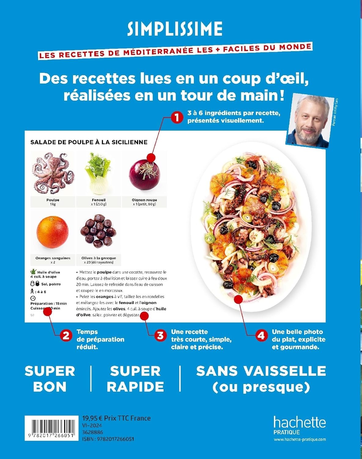 Simplissime : Les recettes de Méditerranée les + faciles du monde - Hachette Ed. - Livre de cuisine - - La Guilde Culinaire