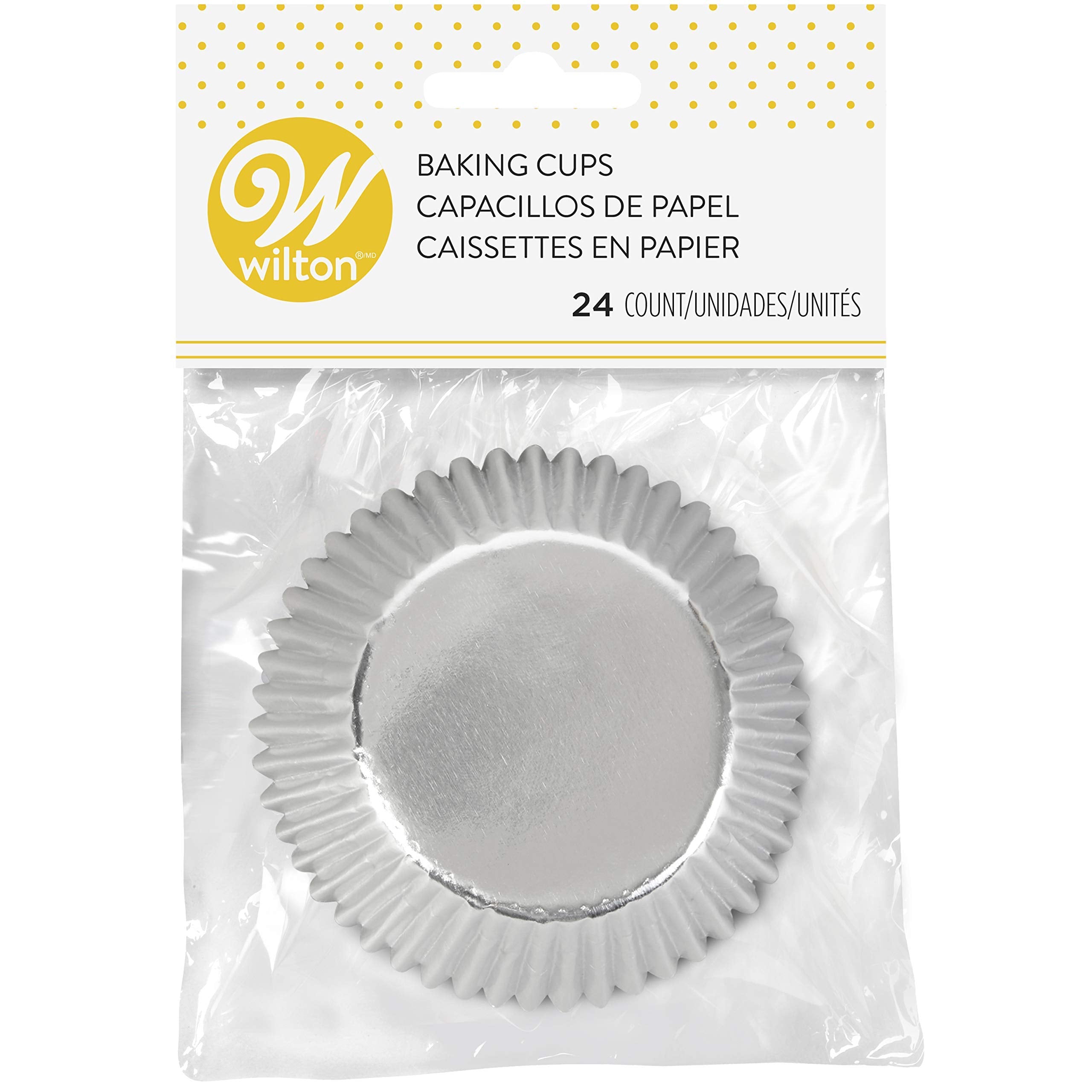Silver cupcake liners