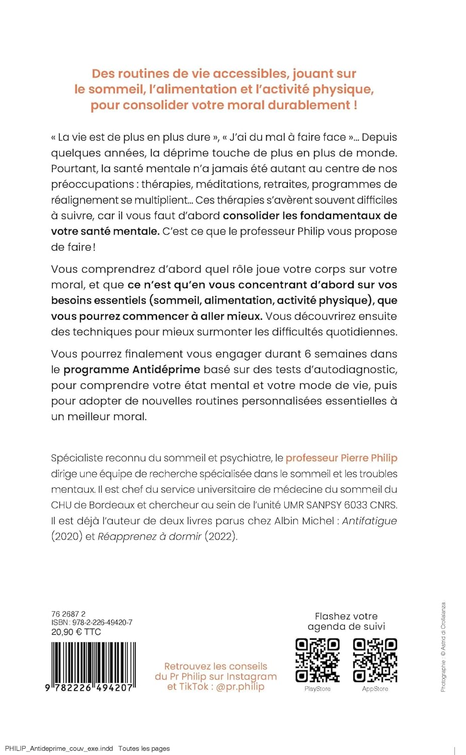 Antidéprime - Albin Michel Ed. - Livre de bien-être - - La Guilde Culinaire