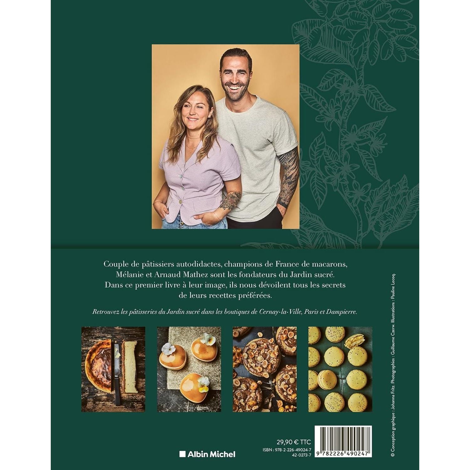 Le Jardin sucré - Albin Michel Ed. - Livre de cuisine - - La Guilde Culinaire