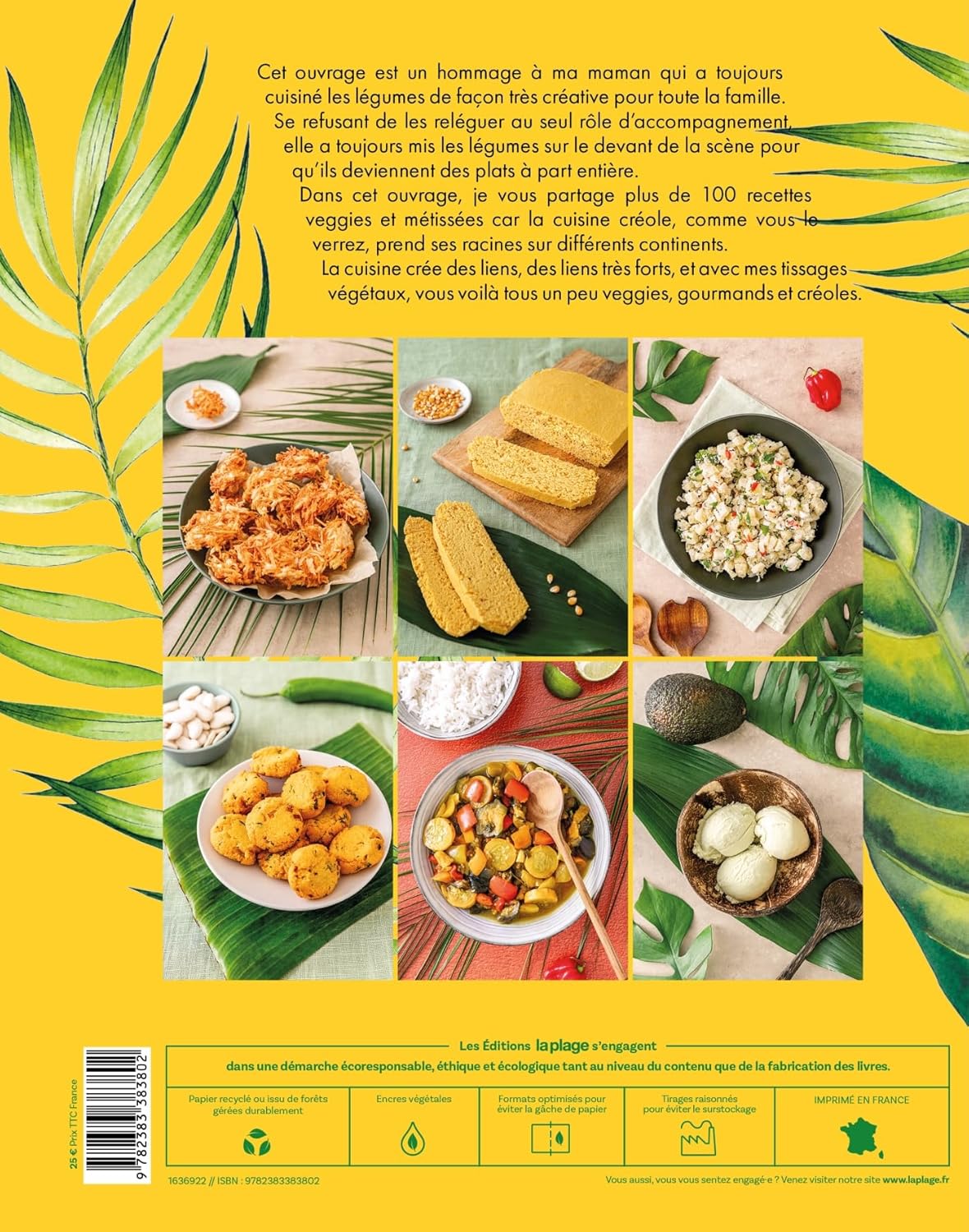 Créole & veggie ! - La Plage Ed. - Livre de cuisine - - La Guilde Culinaire