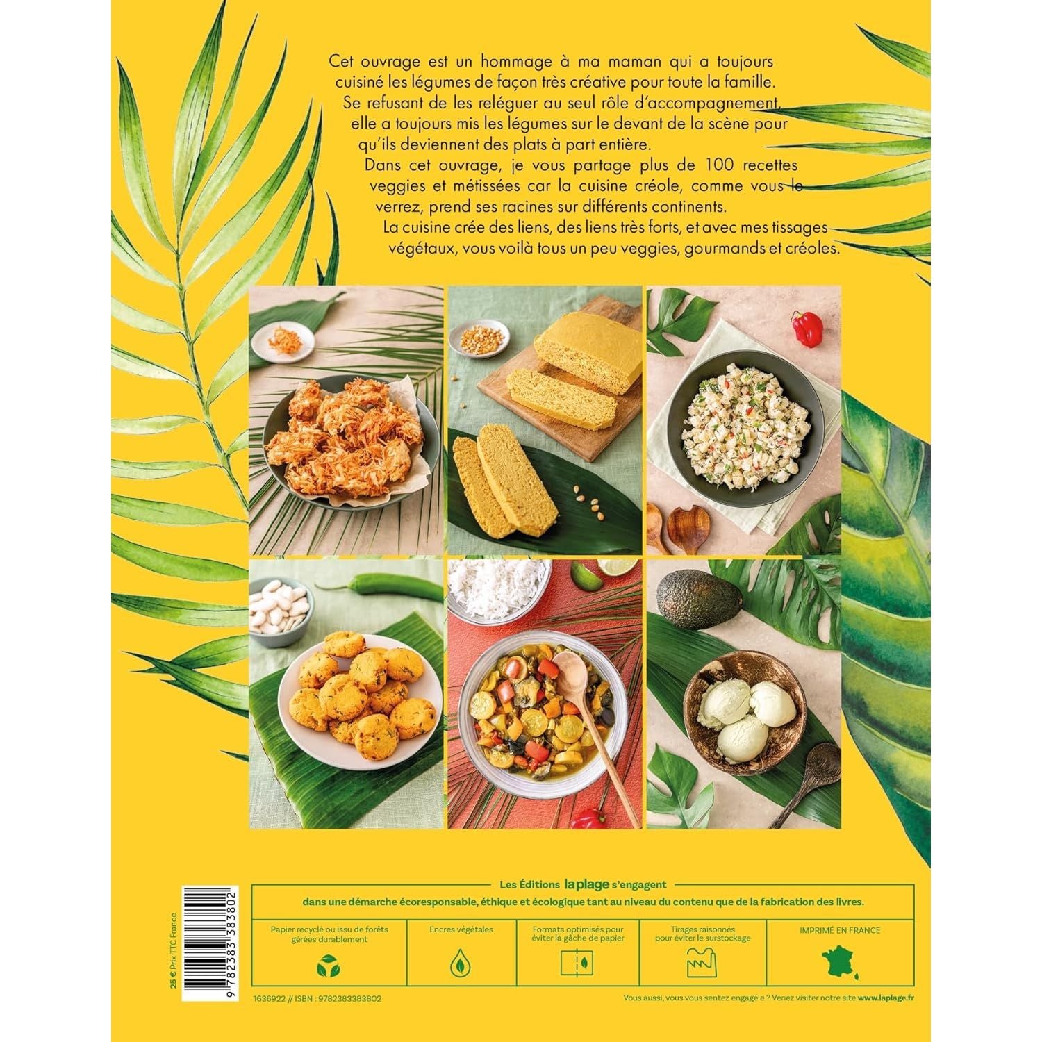 Créole & veggie ! - La Plage Ed. - Livre de cuisine - - La Guilde Culinaire