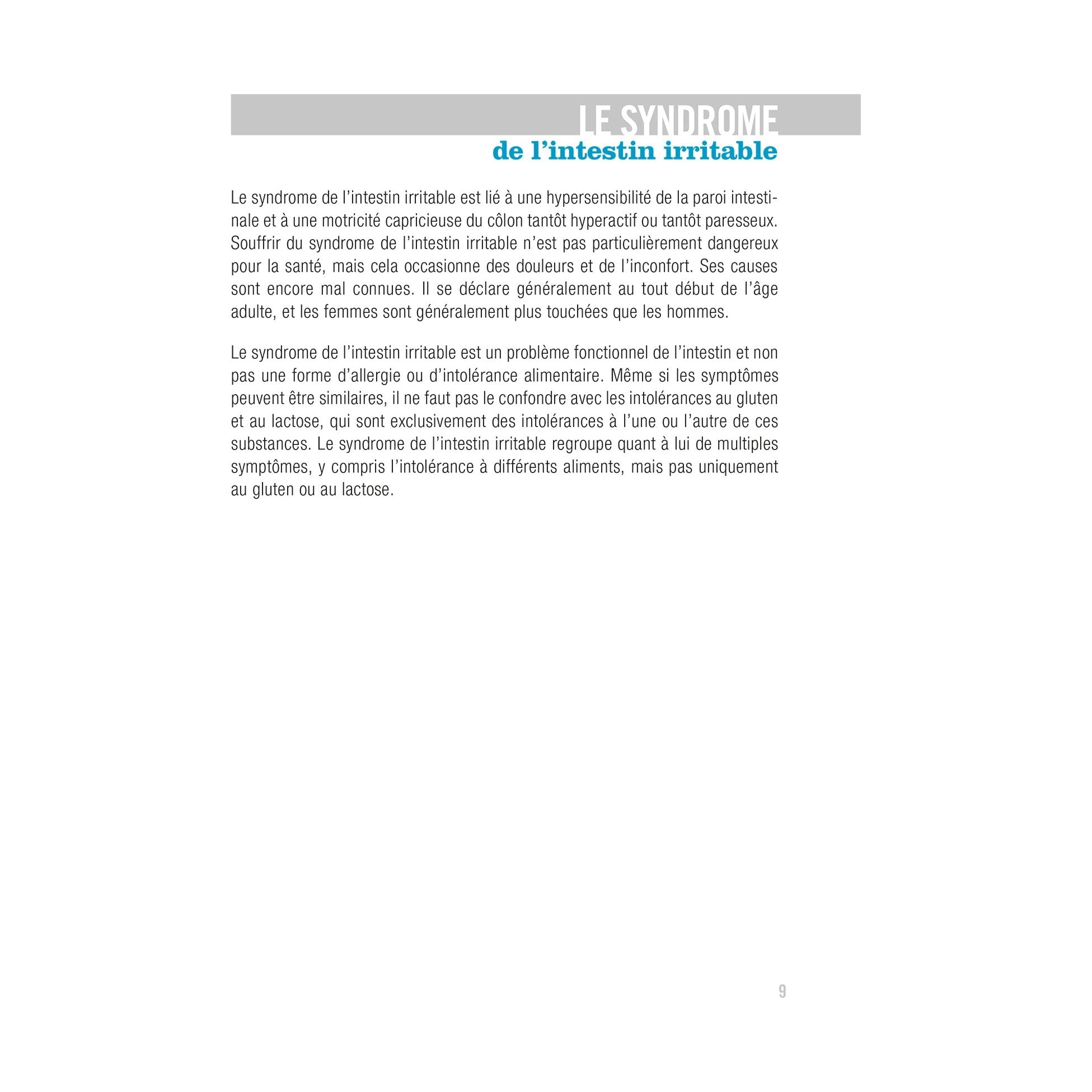 Savoir quoi manger - Syndrome de l'intestin irritable - Modus Vivendi Ed. - Livre de cuisine - - La Guilde Culinaire