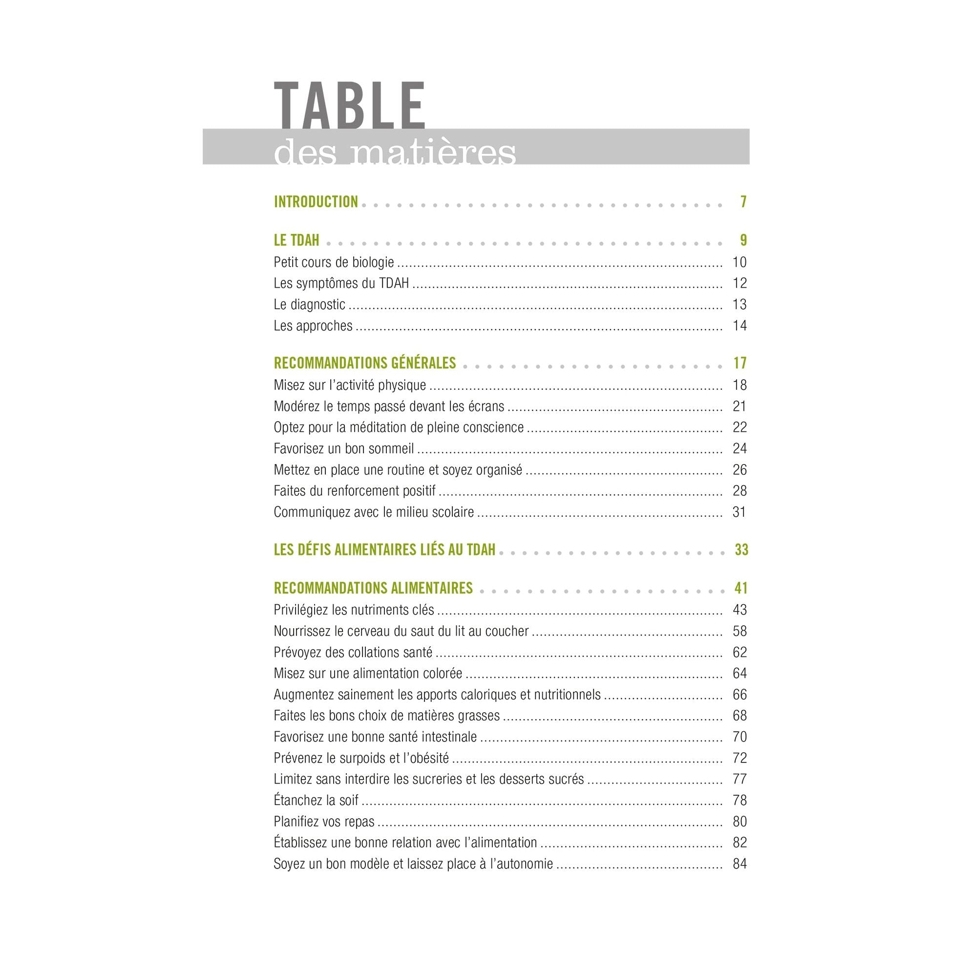 Savoir quoi manger - TDAH ! - Modus Vivendi Ed. - Livre de cuisine - - La Guilde Culinaire