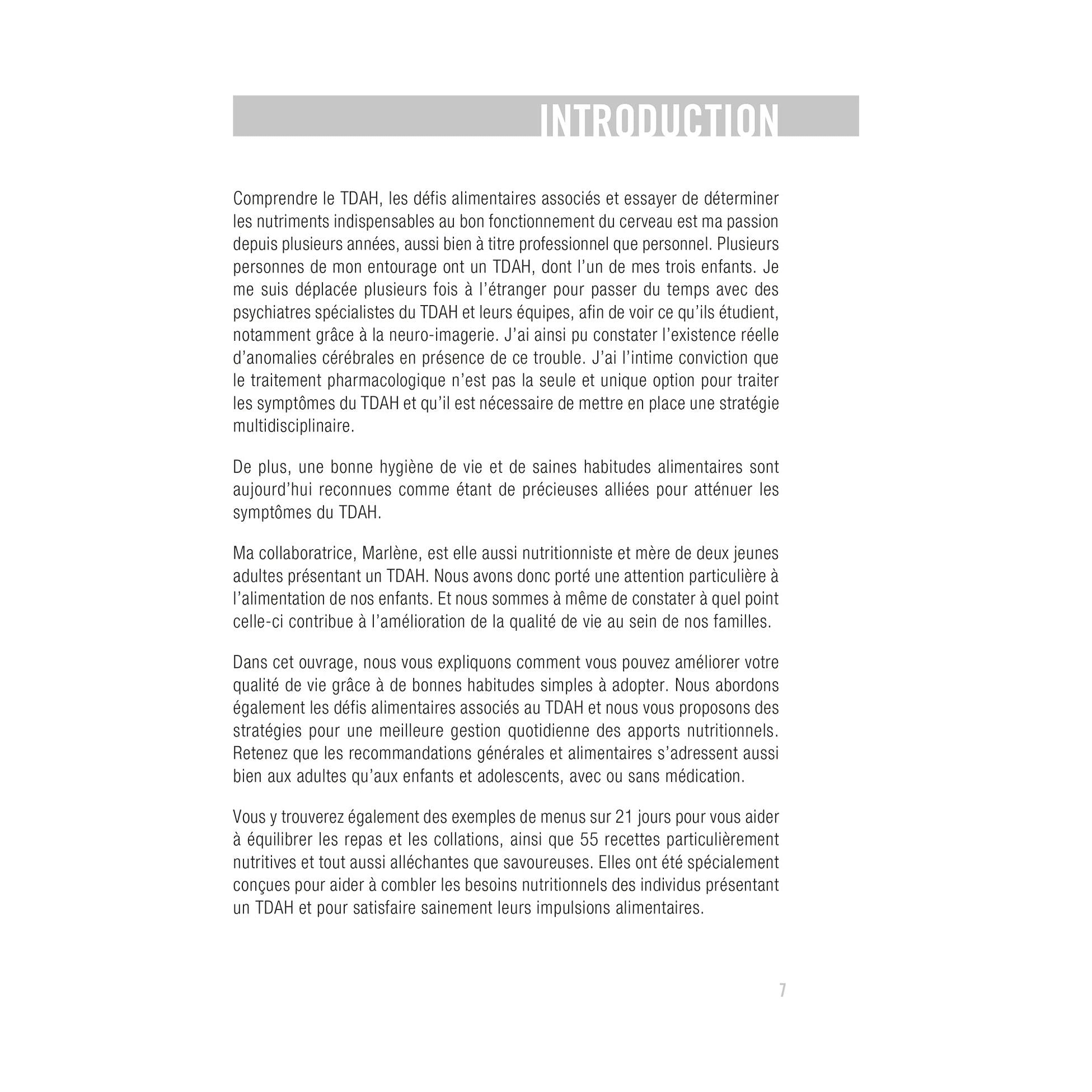 Savoir quoi manger - TDAH ! - Modus Vivendi Ed. - Livre de cuisine - - La Guilde Culinaire