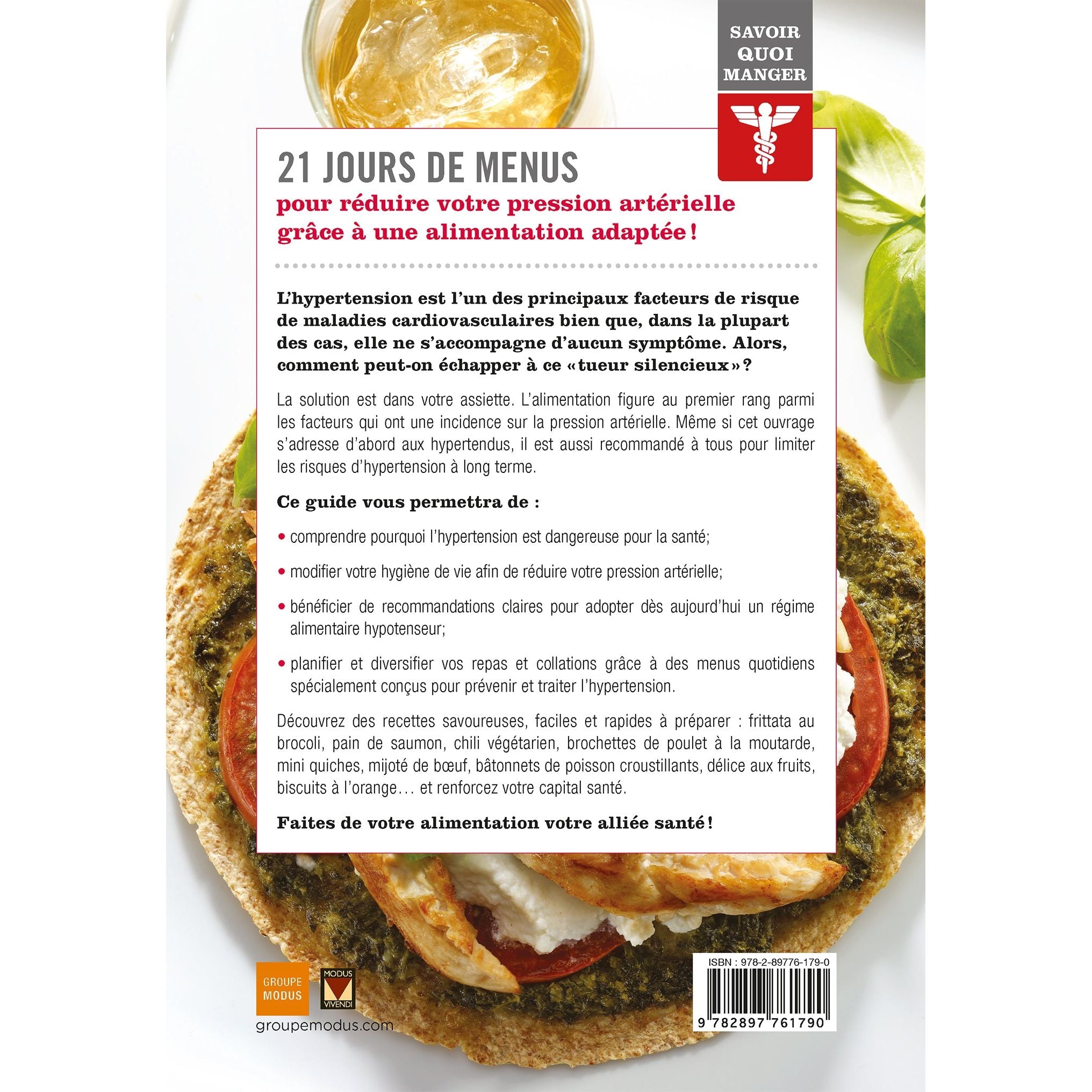 Savoir quoi manger - Hypertension - Modus Vivendi Ed. - Livre de cuisine - - La Guilde Culinaire