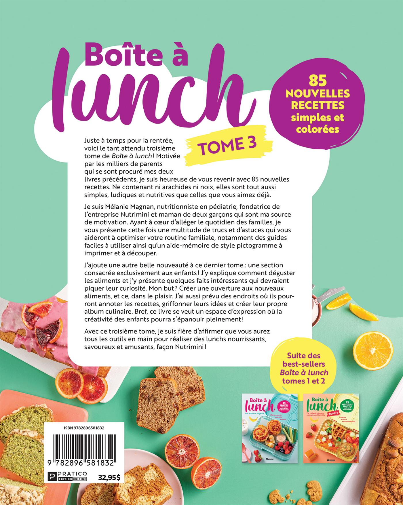 Boîte à lunch - Tome 3    - Pratico Ed. - Livre de cuisine - 