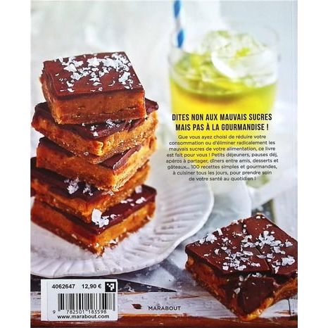 Mon assiette sans sucre - Marabout - Livre de pâtisserie - - La Guilde Culinaire