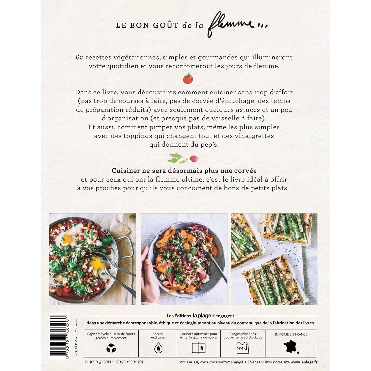 Le bon goût de la flemme - La Plage Ed. - Livre de cuisine - - La Guilde Culinaire