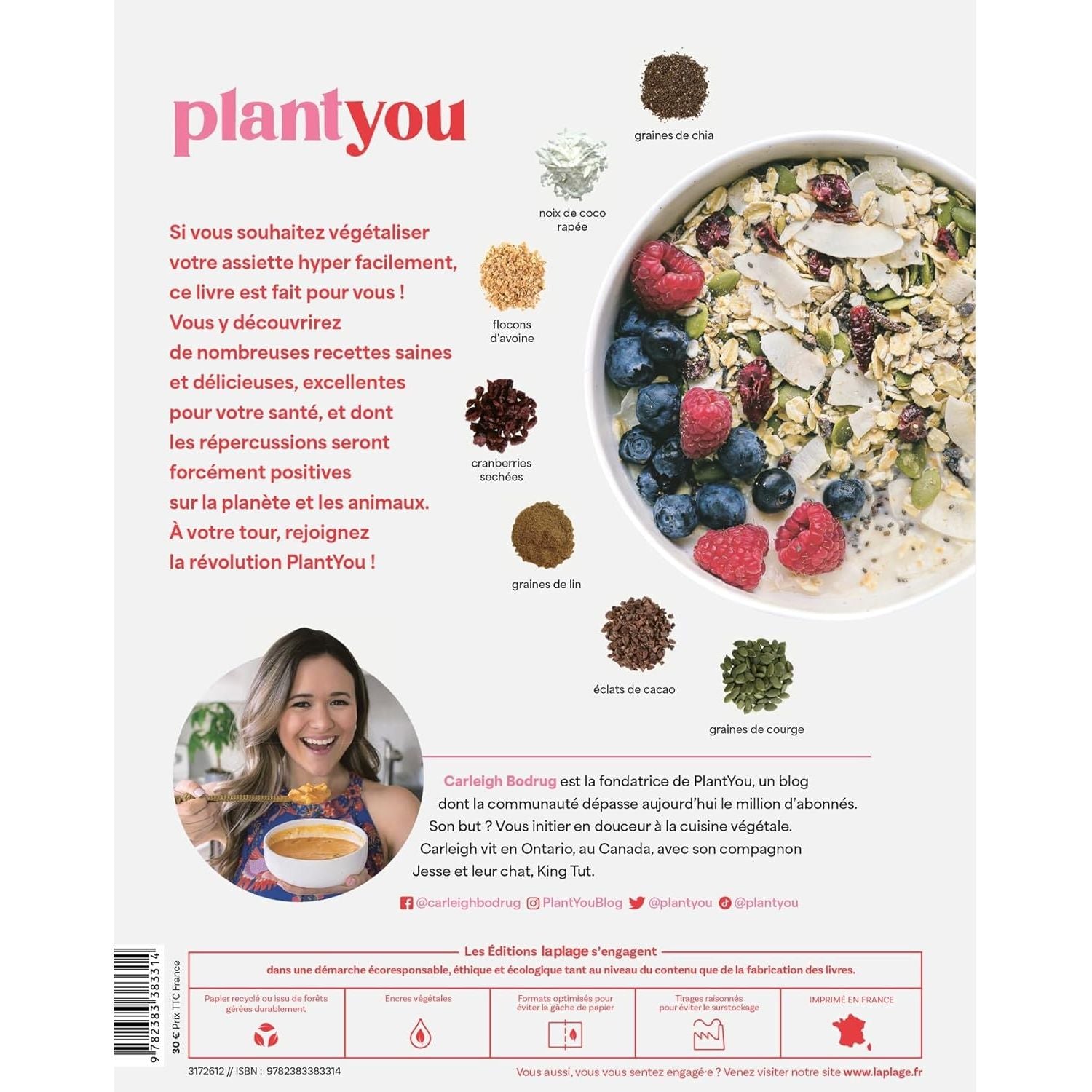 Plant you - La Plage Ed. - Livre de cuisine - - La Guilde Culinaire