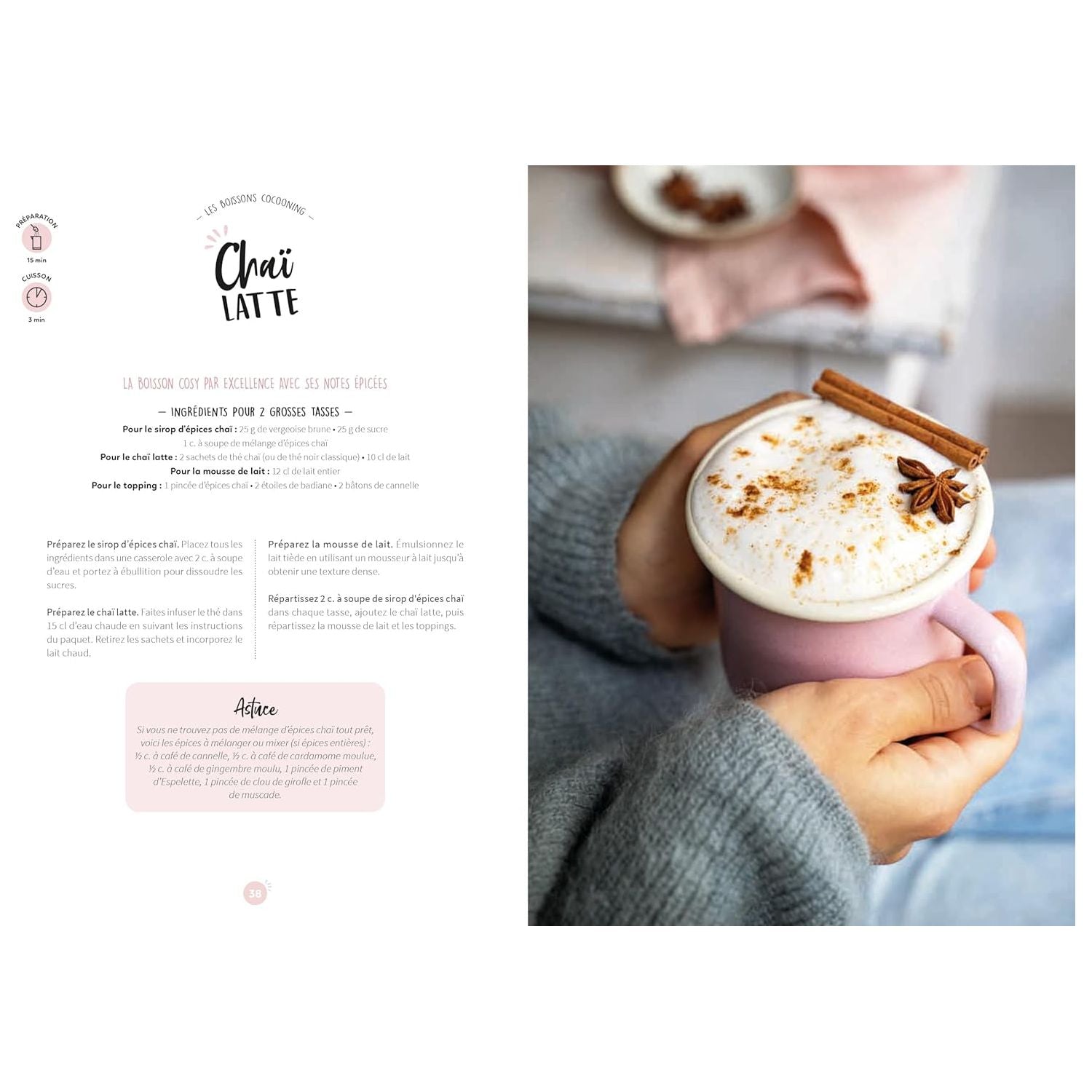 Matcha latte, chaï tea et petites douceurs cosy ! ! - Larousse Ed. - Livre de cuisine - - La Guilde Culinaire