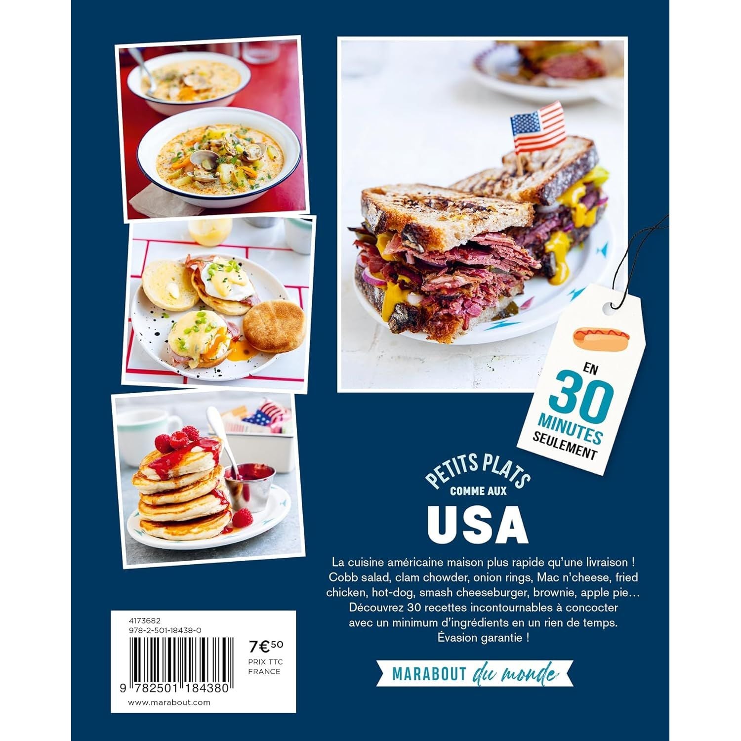 Petits plats comme aux USA - Marabout - Livre de cuisine - - La Guilde Culinaire