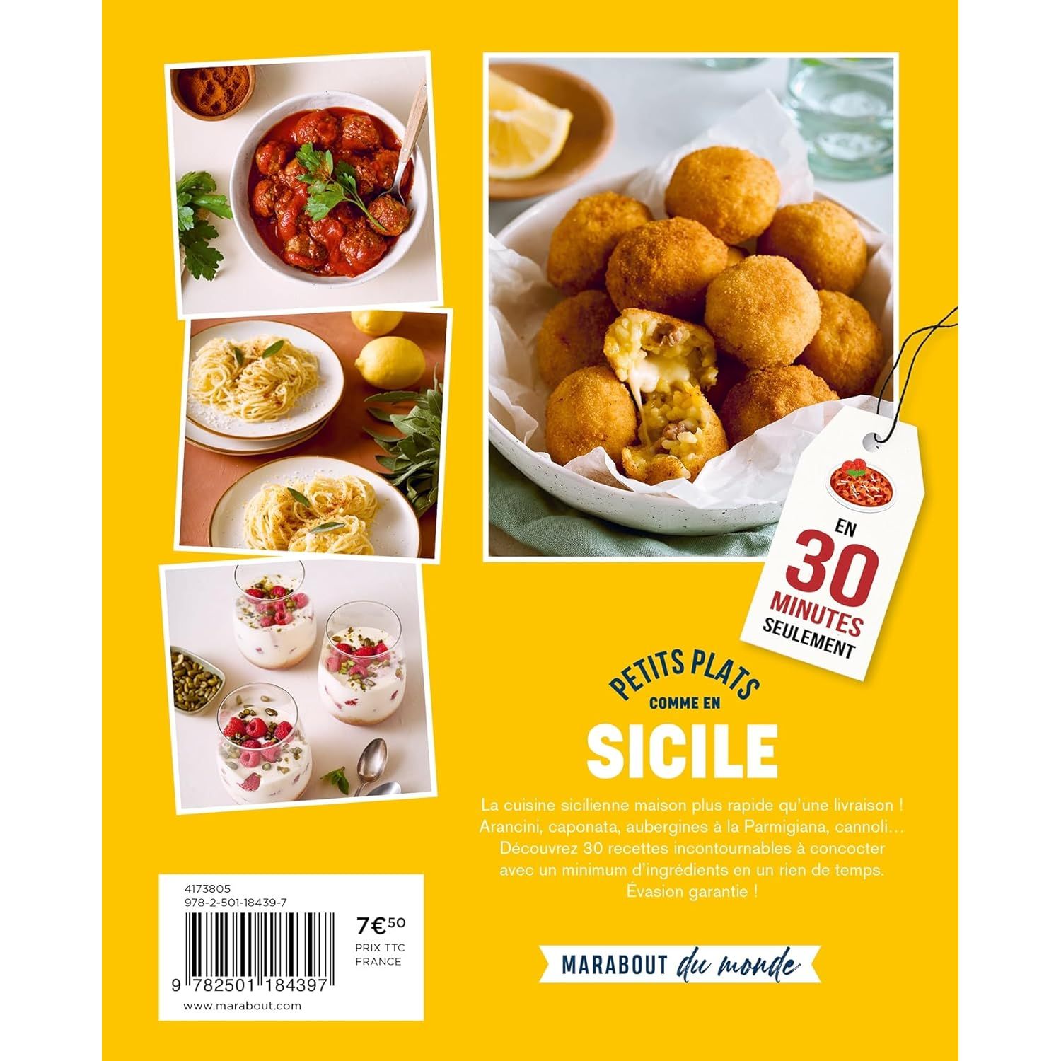 Petits plats comme en Sicile ! - Marabout - Livre de cuisine - - La Guilde Culinaire