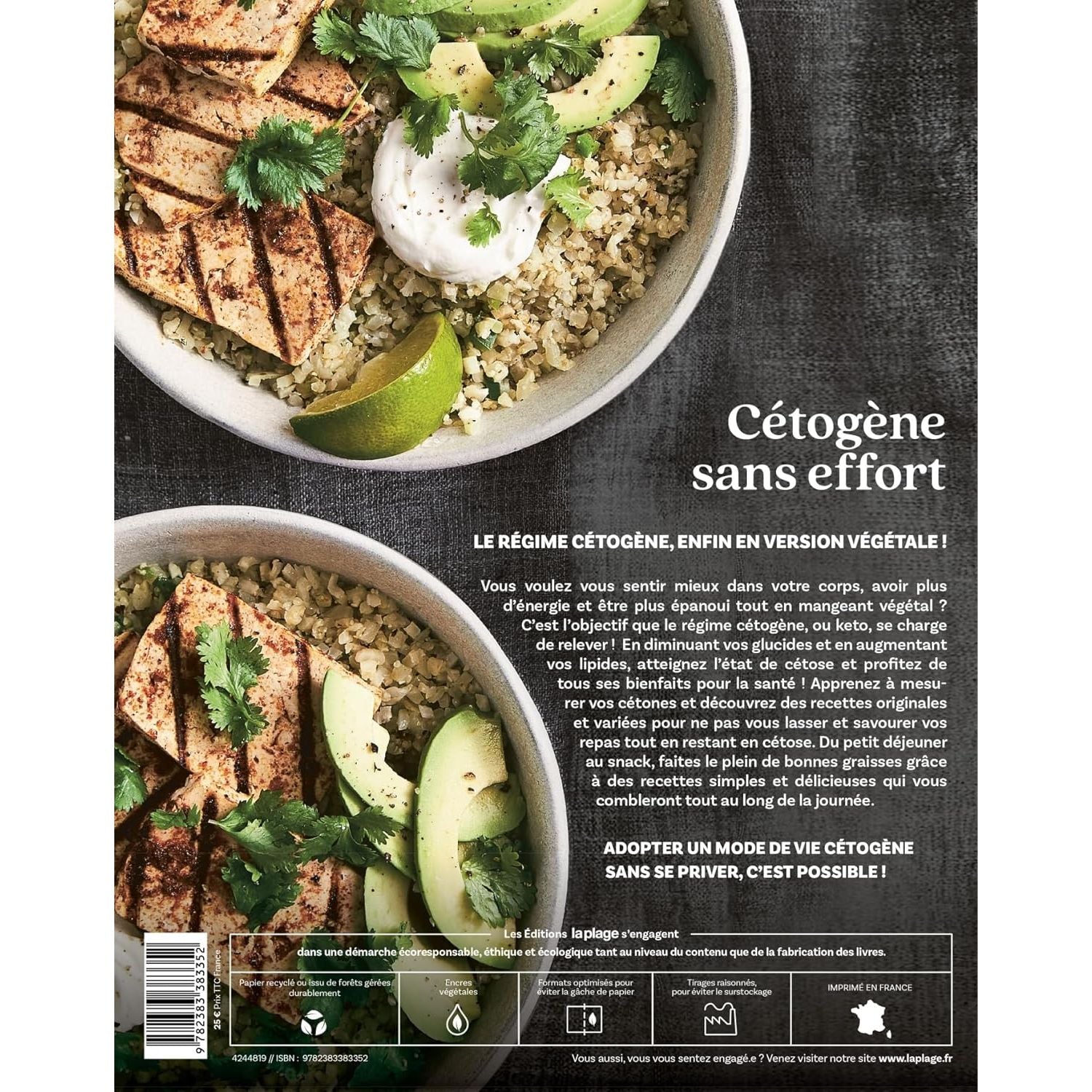 Cétogène sans effort * ! - La Plage Ed. - Livre de cuisine - - La Guilde Culinaire