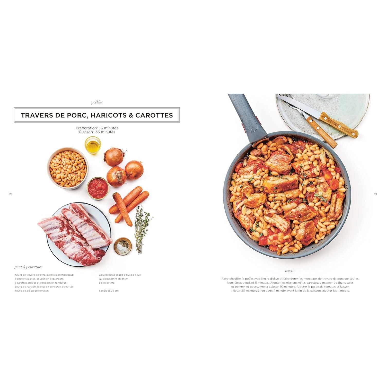 Prêt à Cuisiner : Juste une poêle ! - Marabout - Livre de cuisine - - La Guilde Culinaire