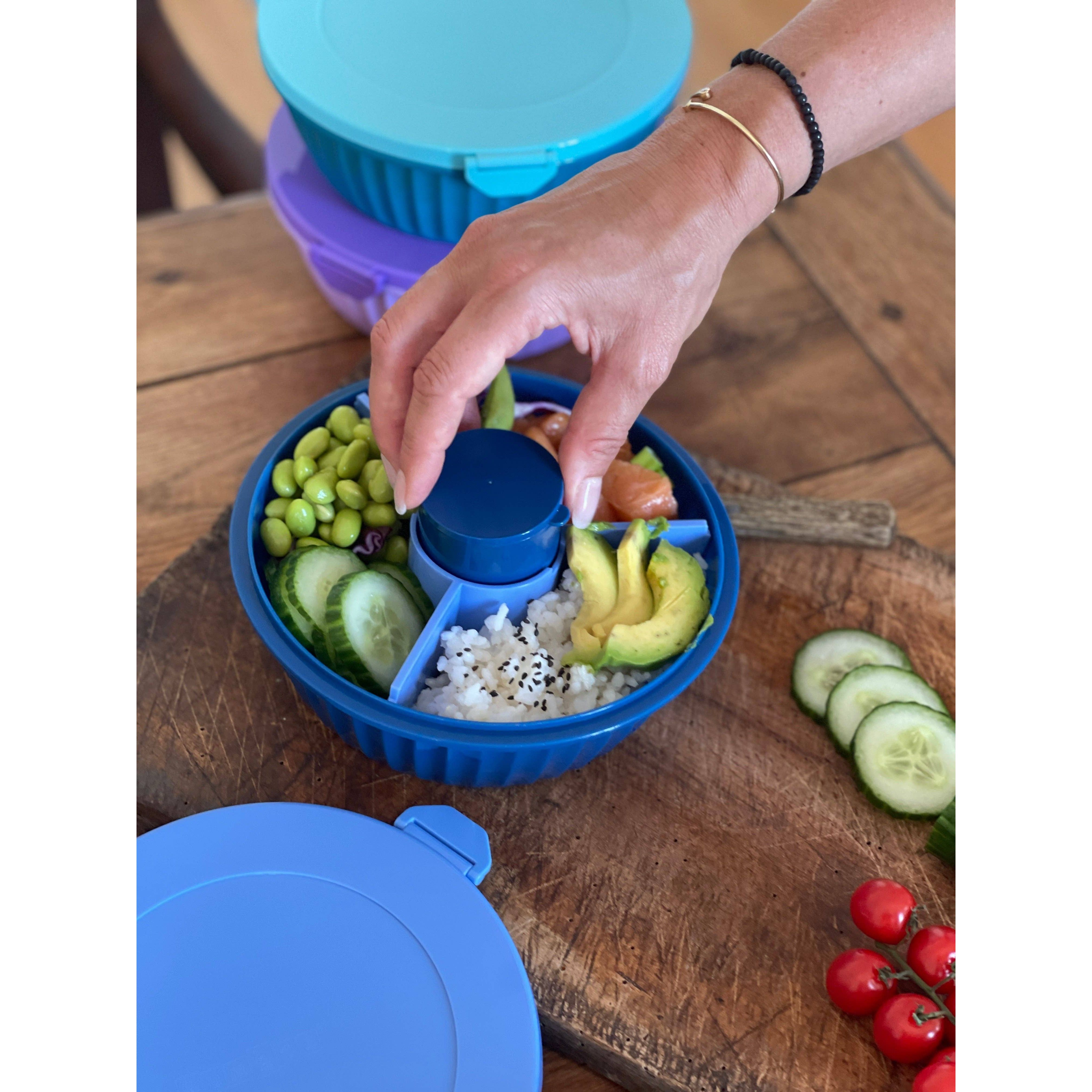Bol à déjeuner étanche avec séparateur (Rose Goyave) - Yumbox - Boîte à repas - - La Guilde Culinaire