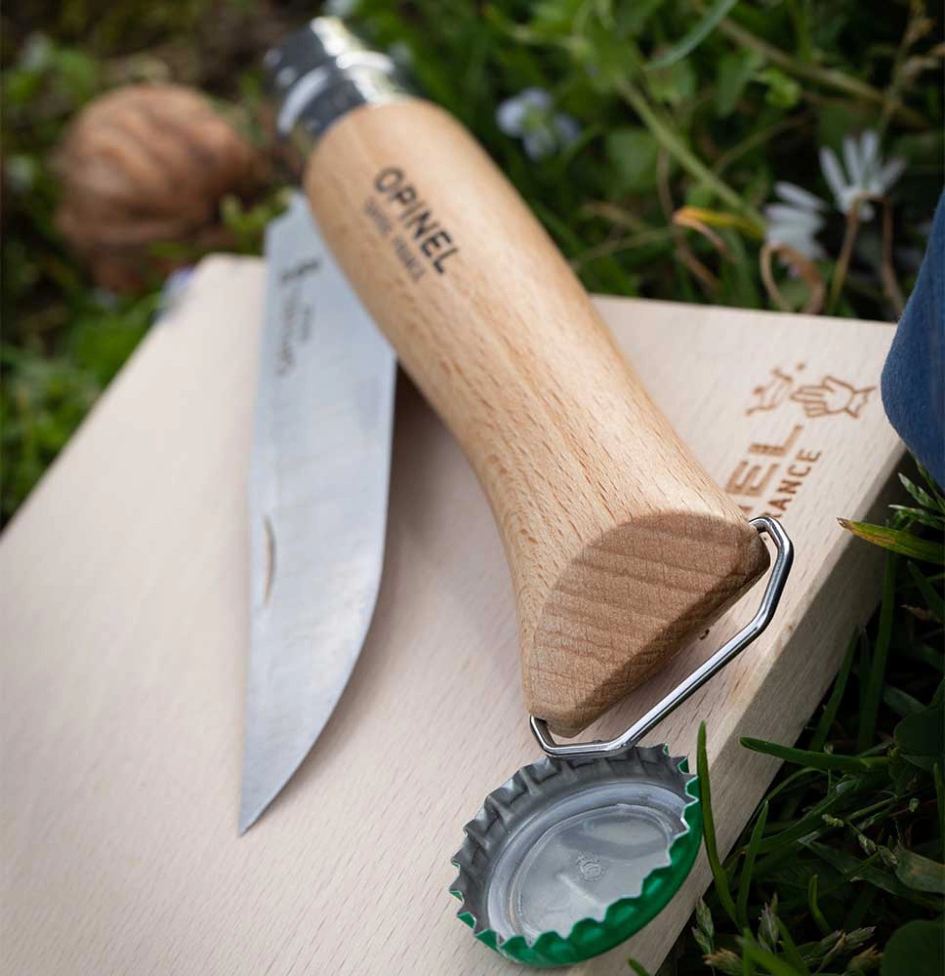Opinel - N°10 Tire-Bouchon Décapsuleur - Opinel - Couteau de poche - - La Guilde Culinaire
