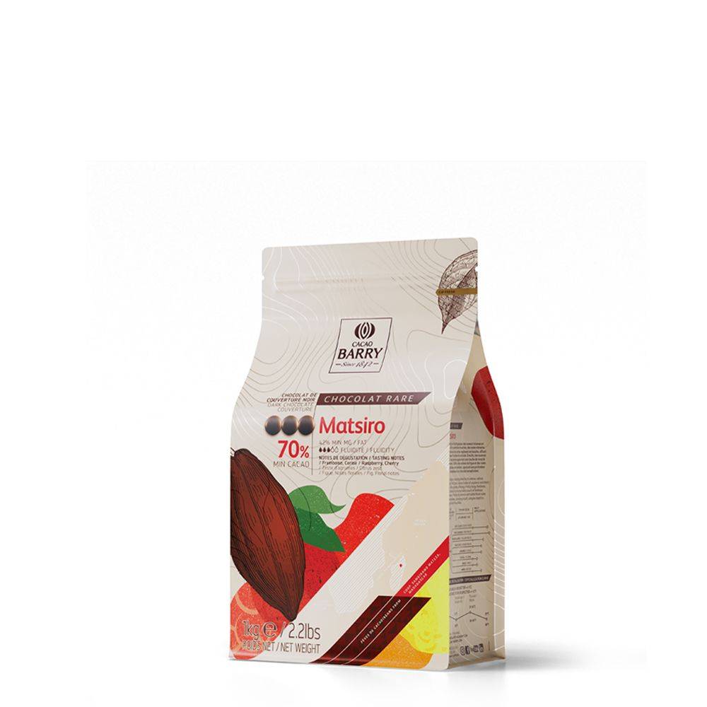 Chocolat Matsiro 70%, 1 kg - Cacao Barry - Chocolat noir - - La Guilde Culinaire