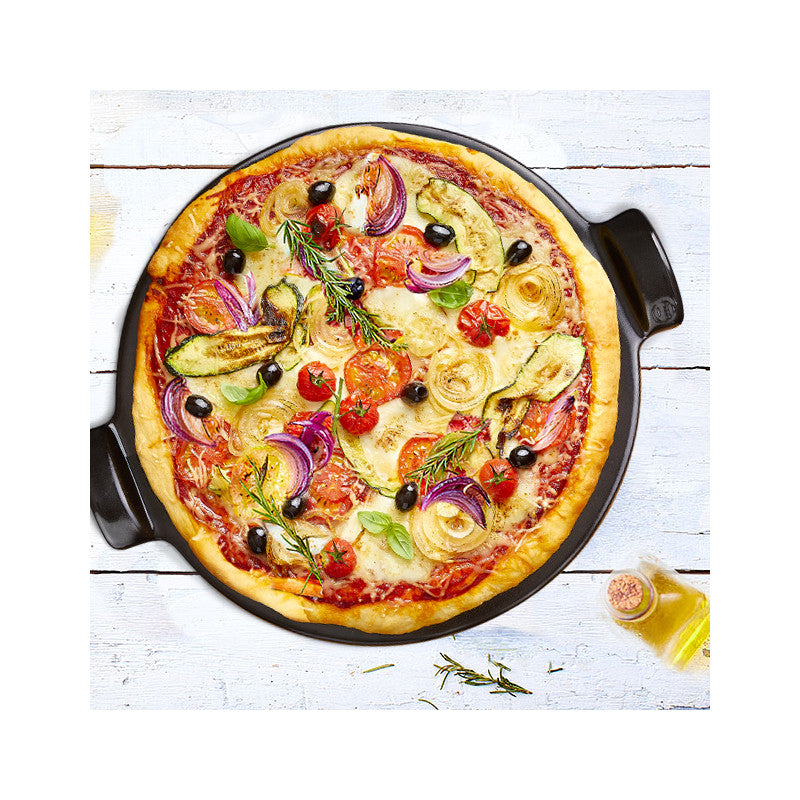 Pizza Stone Lisse 36 cm - Emile Henry - Emile Henry - Pierre à pizza - - La Guilde Culinaire