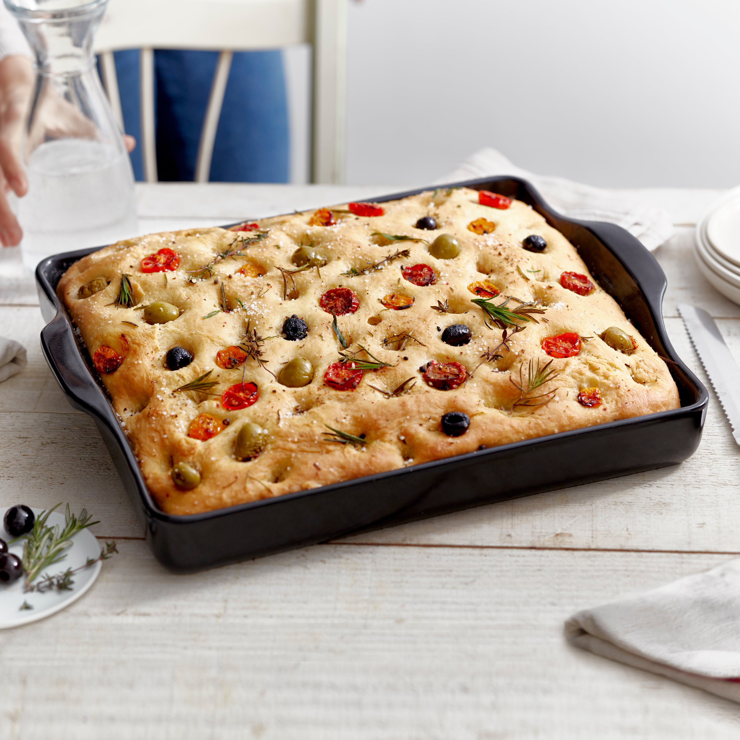 Focaccia 3.5L - Emile Henry - Emile Henry - Pierre à pizza - - La Guilde Culinaire