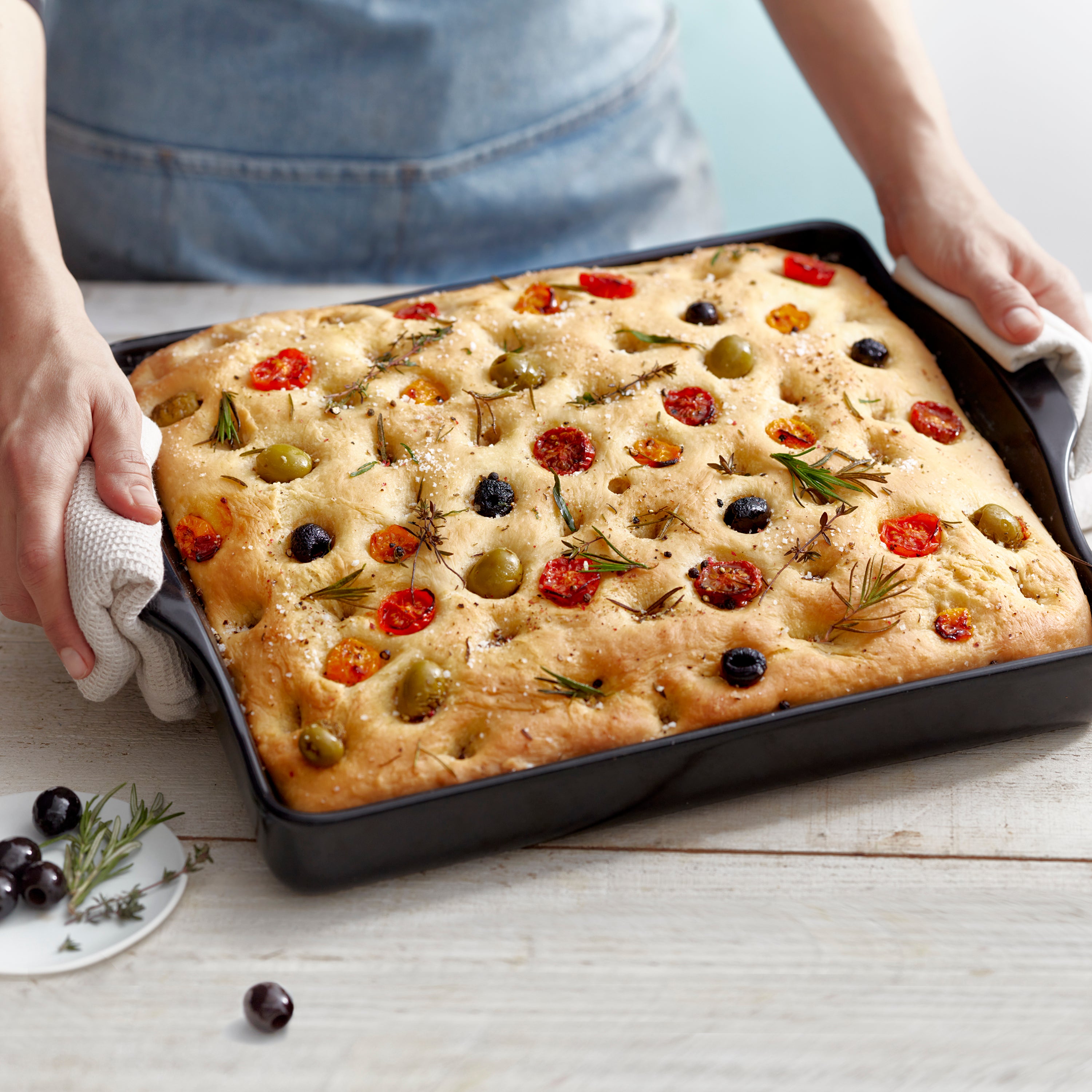 Focaccia 3.5L - Emile Henry - Emile Henry - Pierre à pizza - - La Guilde Culinaire