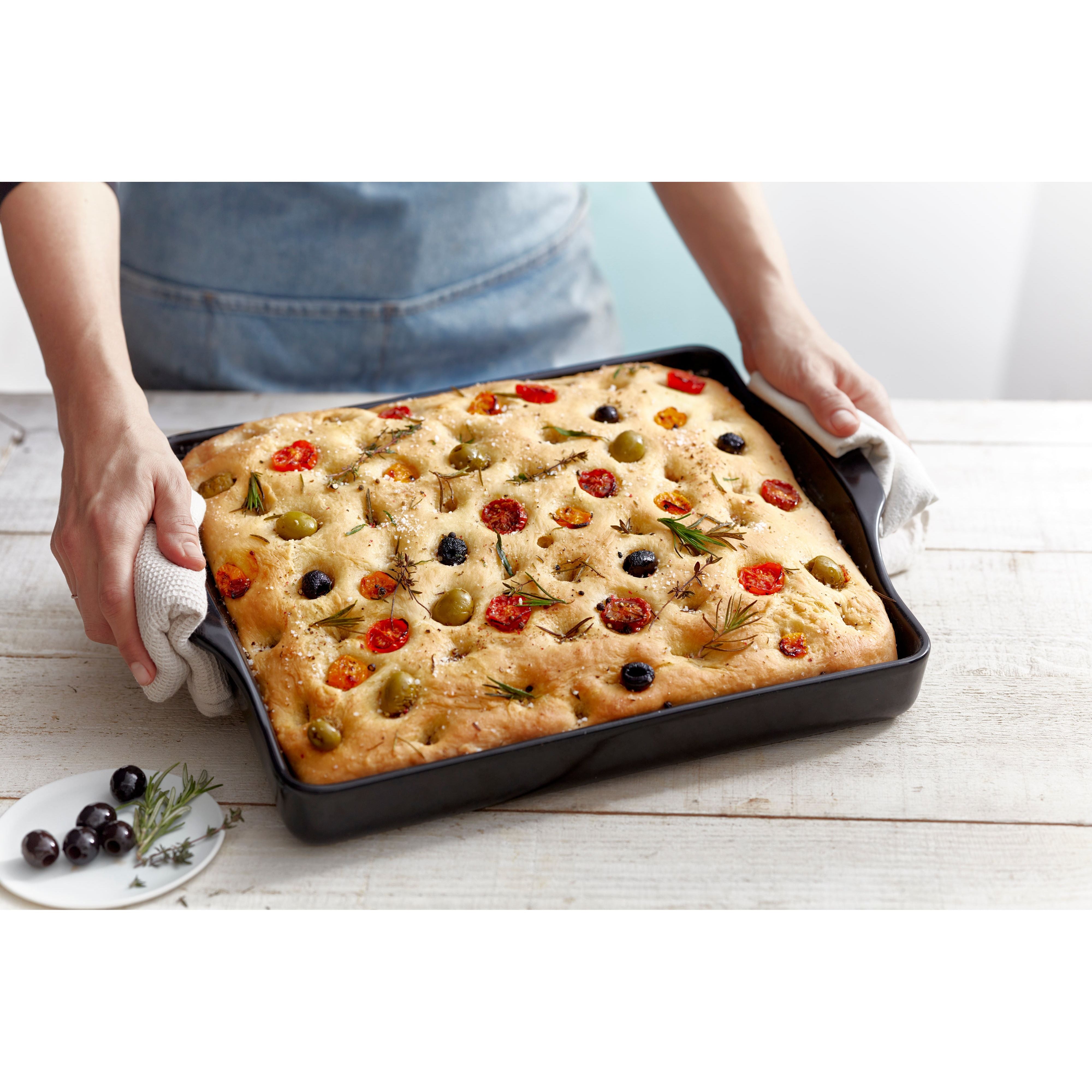 Focaccia 3.5L - Emile Henry - Emile Henry - Pierre à pizza - - La Guilde Culinaire