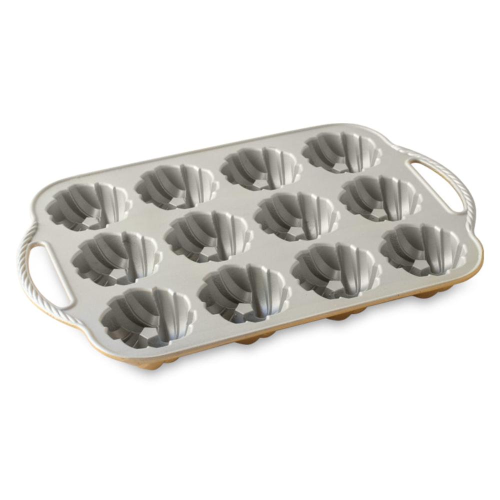 Moule à gâteau 12 mini Bundt torsadés Gold ! - Nordic Ware - Moule à gâteaux - - La Guilde Culinaire