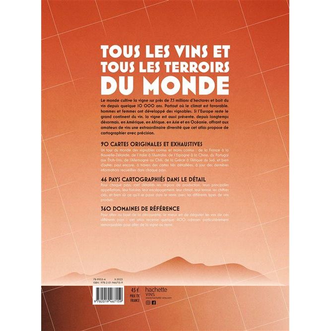 Atlas Hachette des vins du monde - Hachette Ed. - Livre d'alcool et boisson - - La Guilde Culinaire