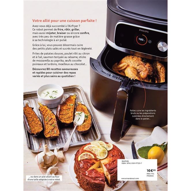 Airfryer : le robot qui cuit tout ! - Marabout - Livre de cuisine - - La Guilde Culinaire