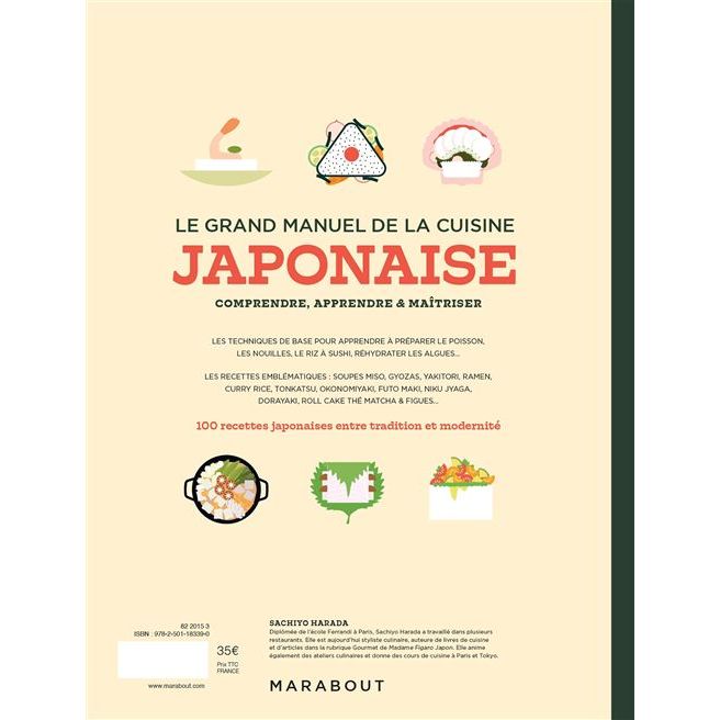 Le grand manuel de la cuisine japonaise - Marabout - Livre de cuisine - - La Guilde Culinaire