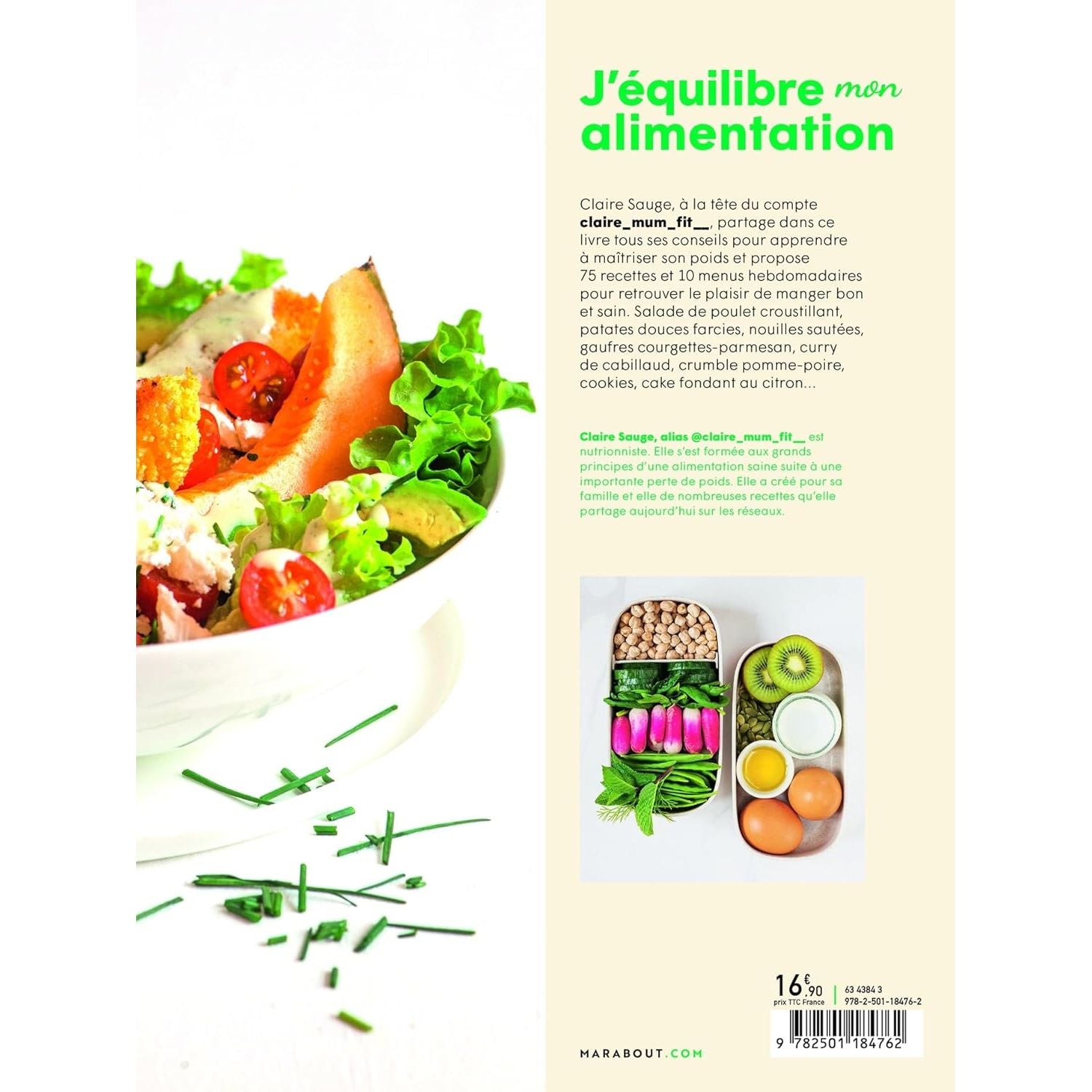 J'équilibre mon alimentation ! - Marabout - Livre de cuisine - - La Guilde Culinaire